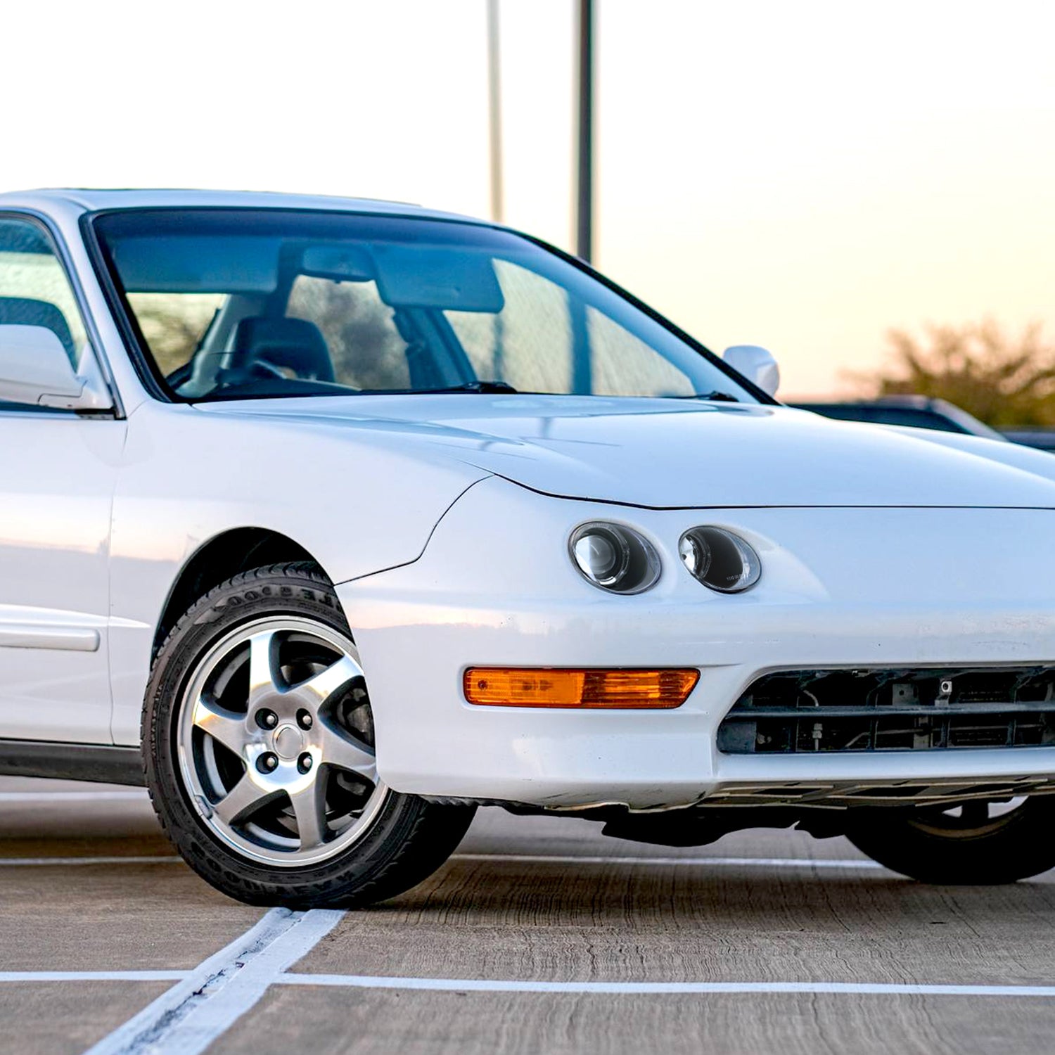 1994-1997 Acura Integra 3DR/4DR Dual Halo Projector Headlights Matt Black