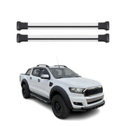 Roof Rack Cross Bars Luggage Carrier for Ford Ranger P375 2019-2022 Gray 2Pcs
