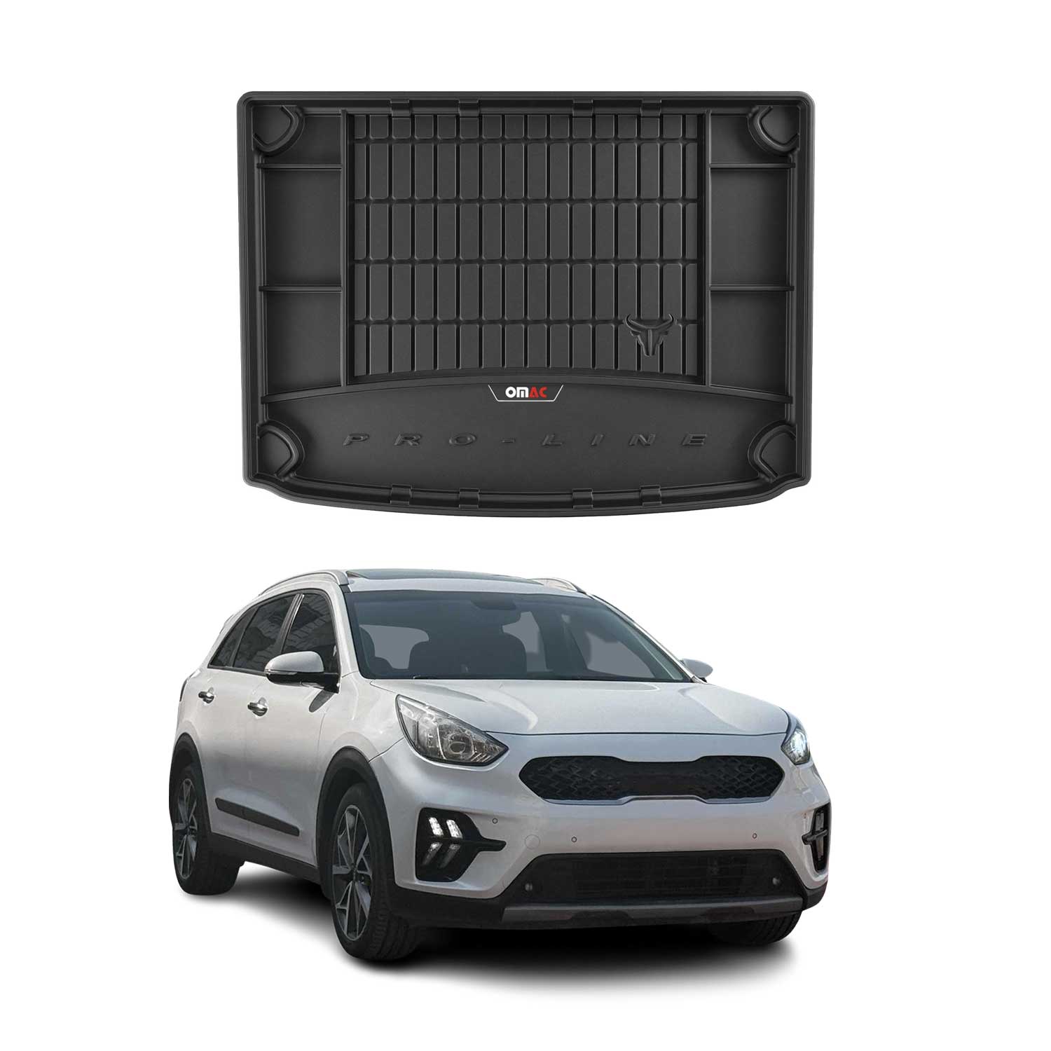 2017-2022 Kia Niro Hybrid Premium Cargo Liner Trunk Mat All Weather Heavy Duty with subwoofer