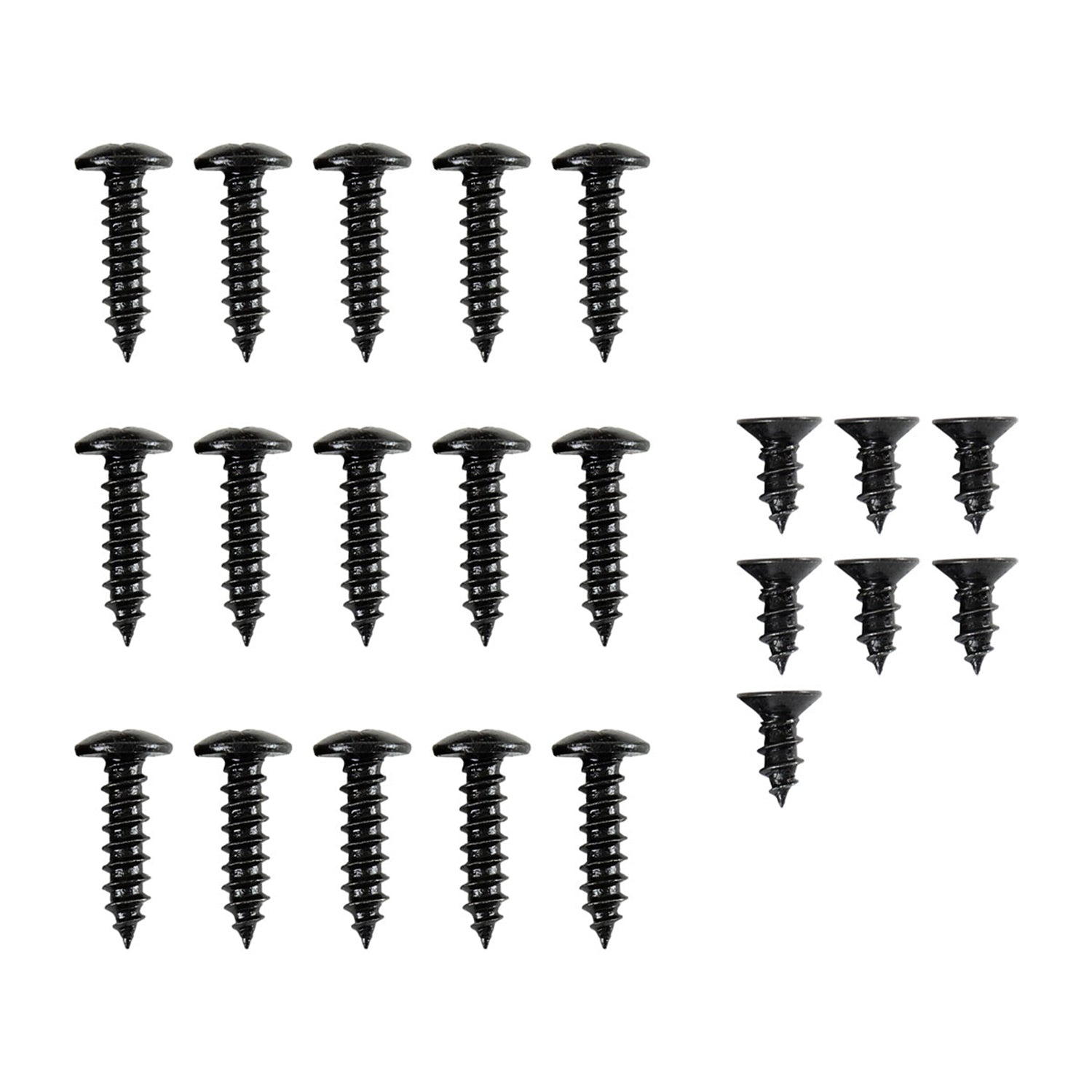 2019-2021 Honda Civic Sedan Matte Black 3Pcs Front Bumper Lip Spoiler Set