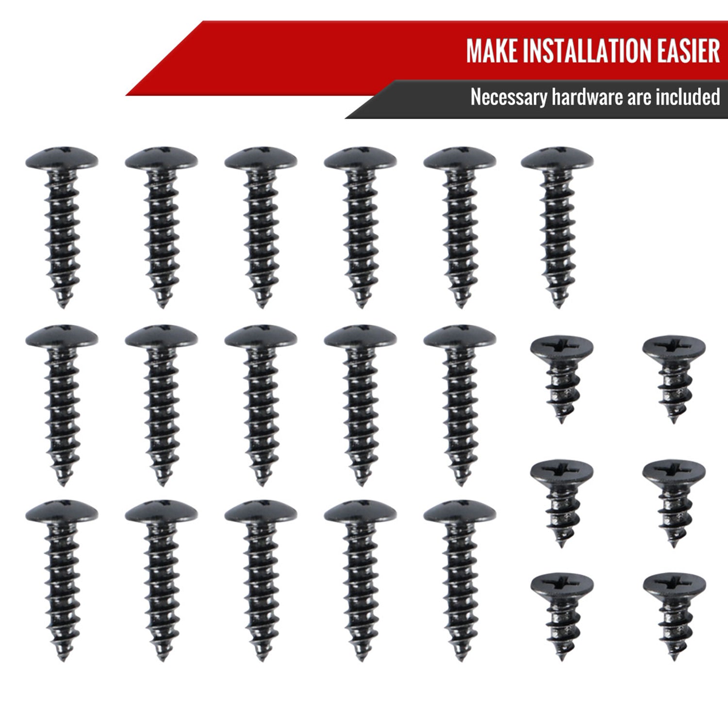 2017-2018 Audi A4/S4 Glossy Black 3Pcs Front Bumper Lip Splitter Kit