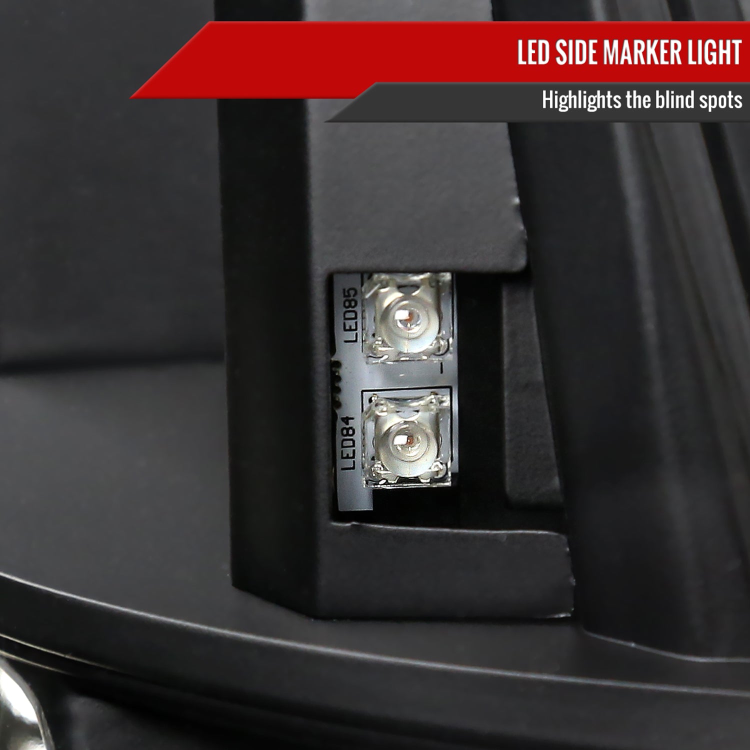 1999-2004 Ford Mustang Sequential LED Tail Lights - RS Matte Black/Clear Lens