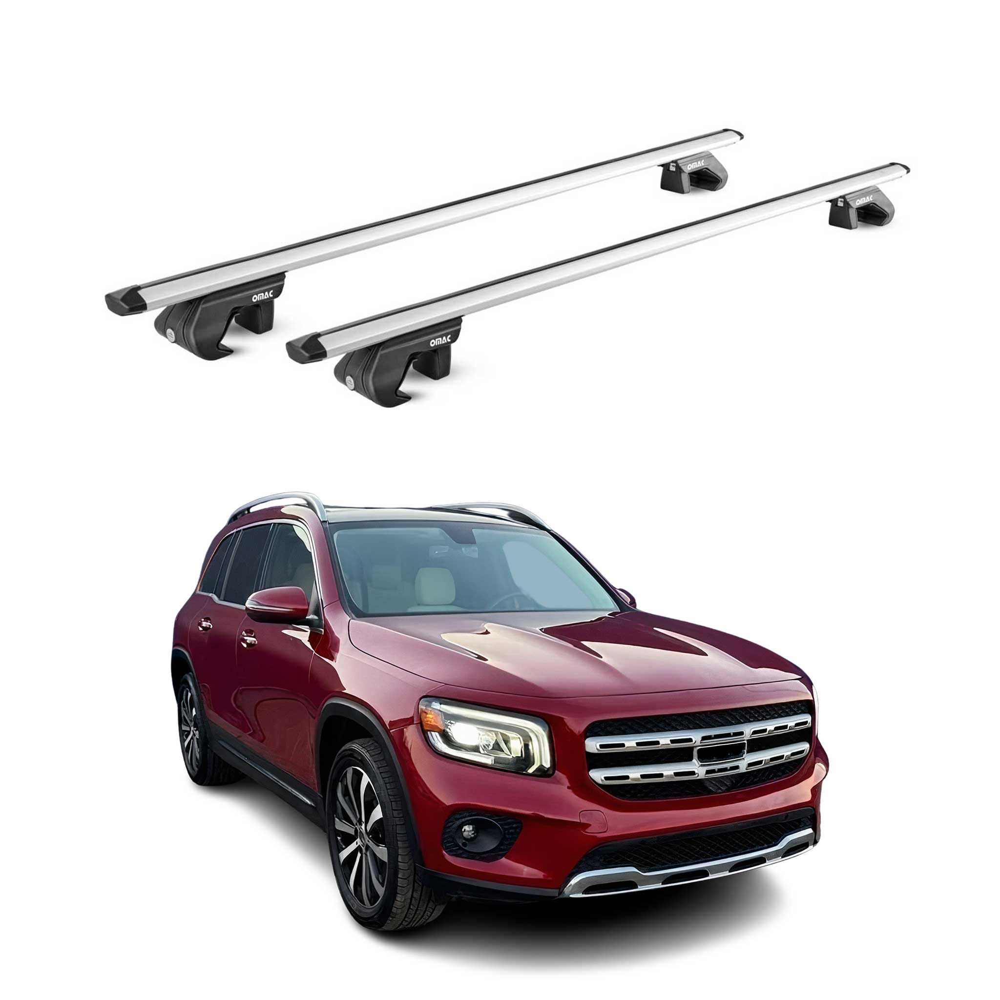 2020-2026 Mercedes GLB Class X257 Roof Rack Cross Bars Silver