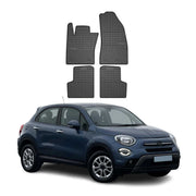 OMAC Premium Floor Mats for Fiat 500X 2016-2023 All-Weather Heavy Duty 4Pcs
