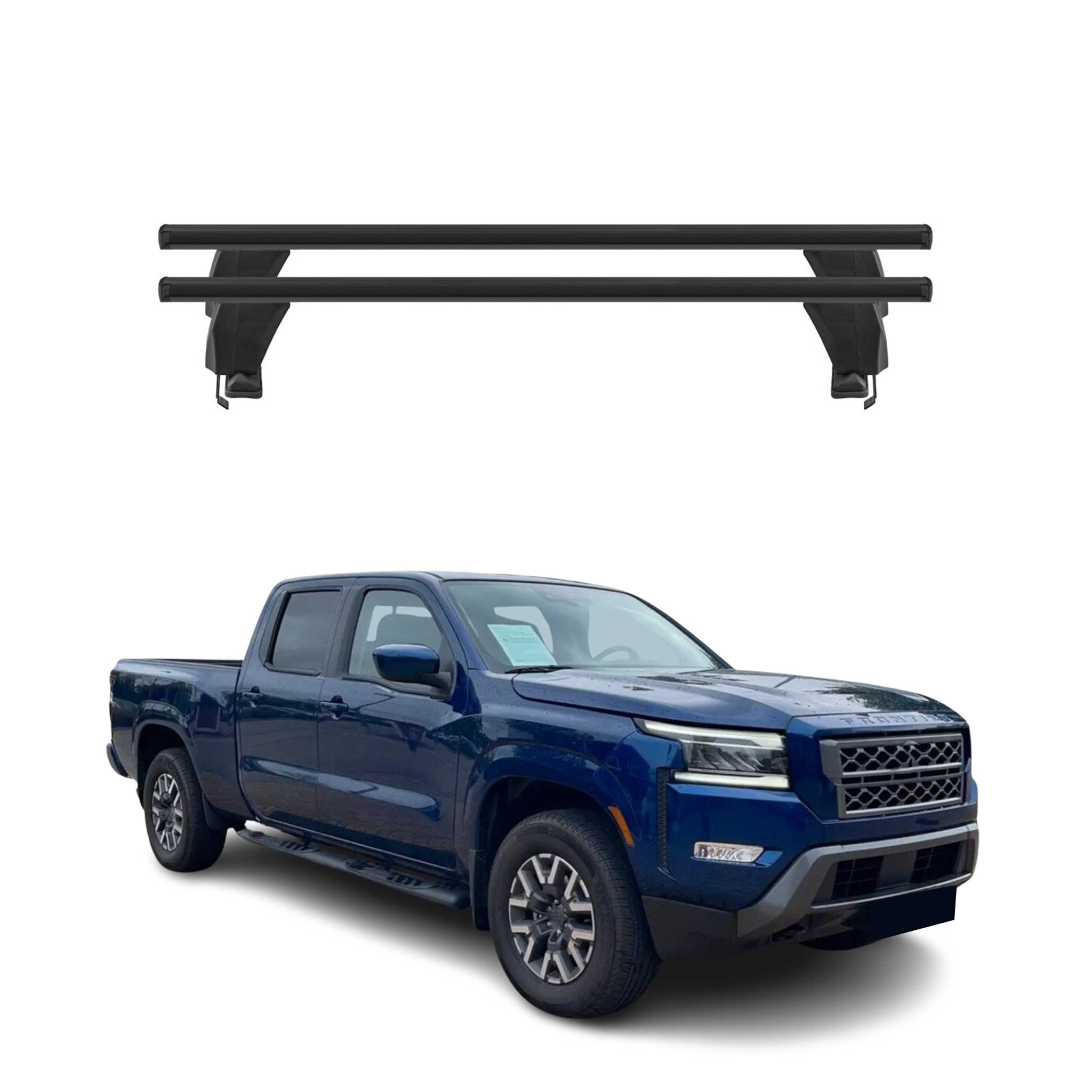 2016-2020 Nissan Np300 Navara Roof Rack Cross Bars Black