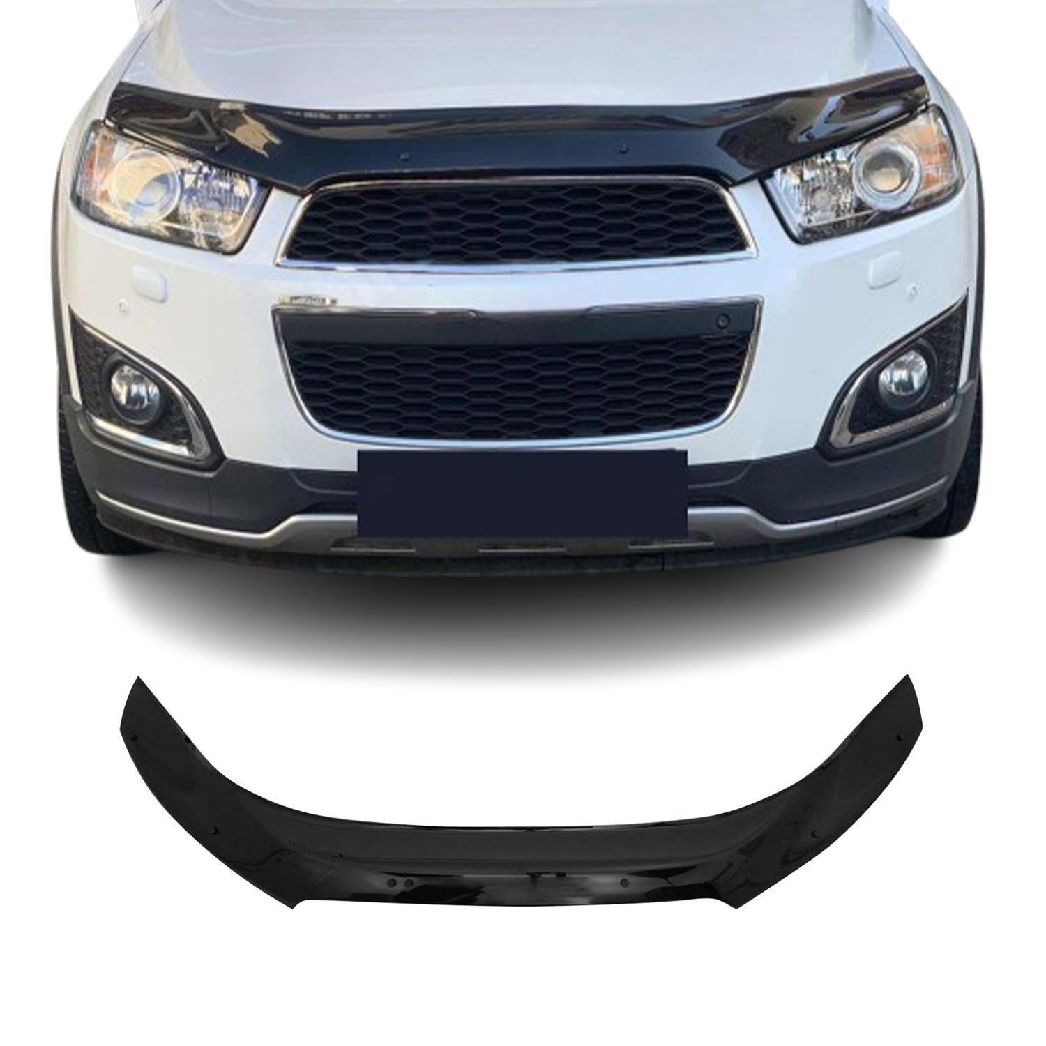 2011-2018 Chevrolet Captiva Front Bug Shield Hood Deflector 1 Pc Smoke