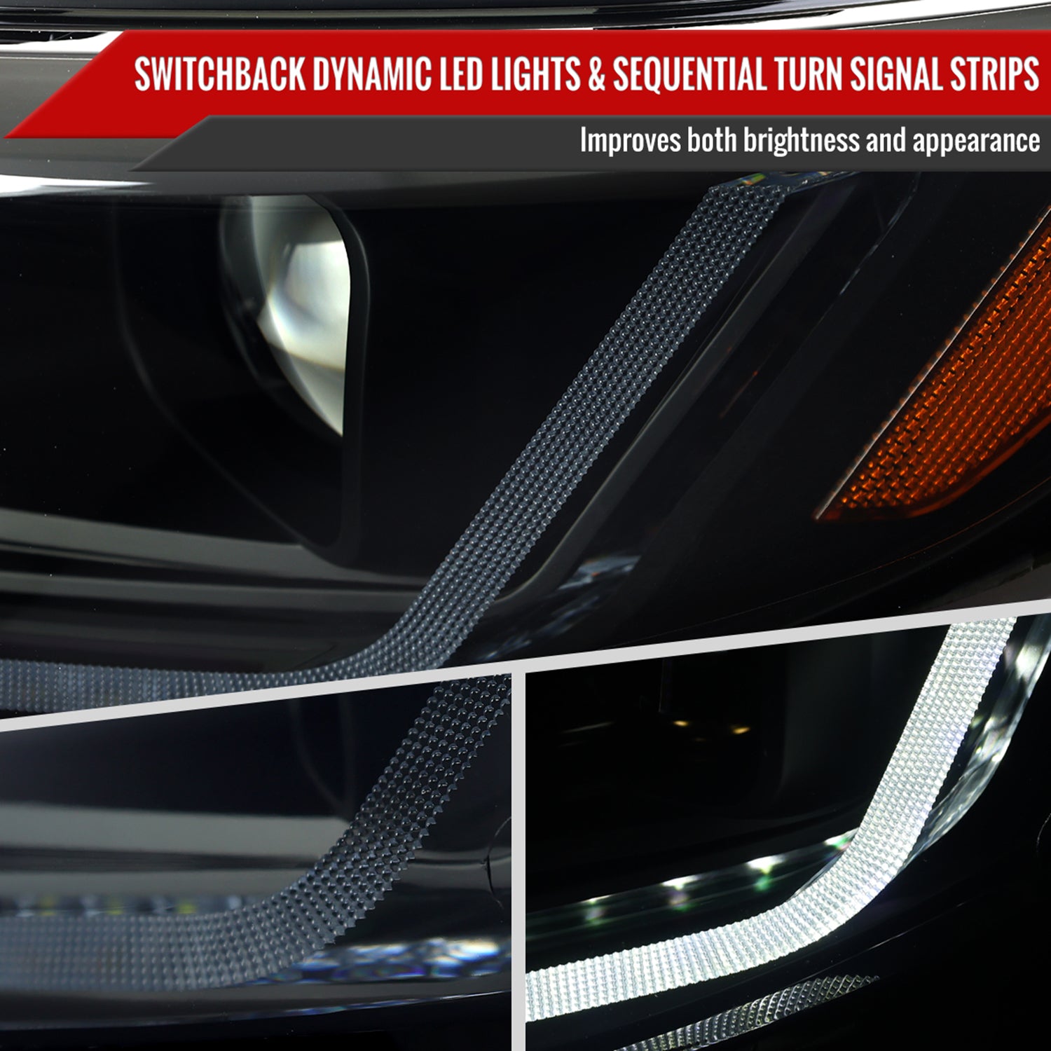 2019-2024 Chevy Malibu Full LED Projector Headlights Turn Signal Smoke