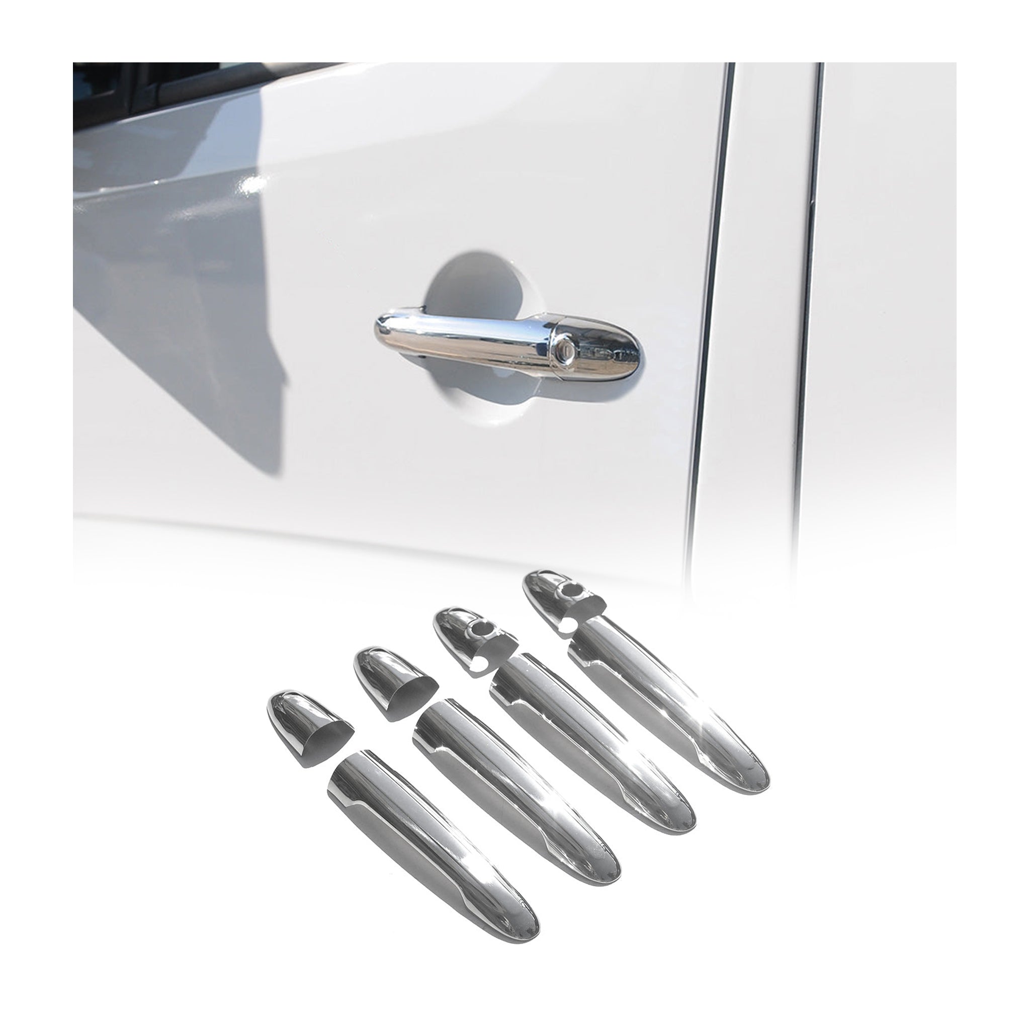 Car Door Handle Cover for Mercedes Sprinter W906 2006-2018 S.Steel Chome 8 Pcs