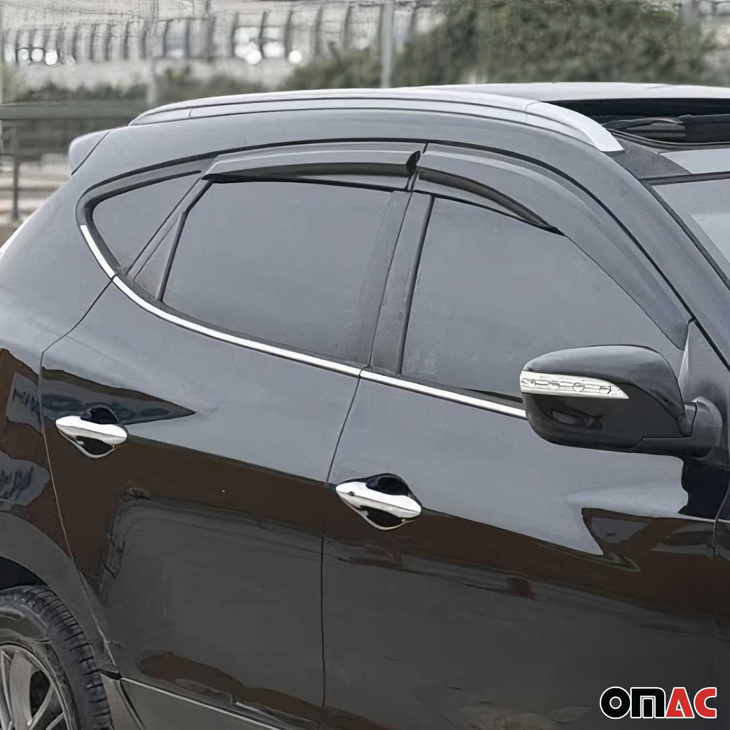 2010-2015 Hyundai Tucson Window Molding Trim Streamer Stainless Steel Silver 6 Pcs