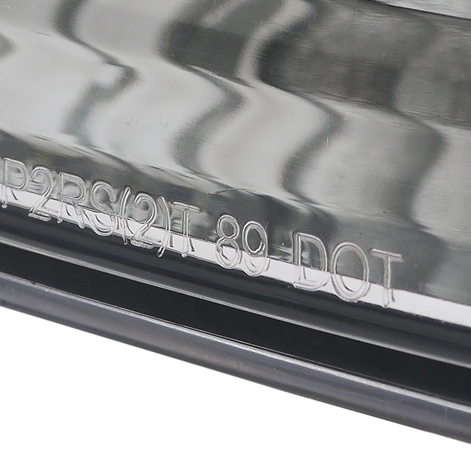 1993-1997 Honda Del Sol Tail Lights Chrome Housing/Red Clear Lens