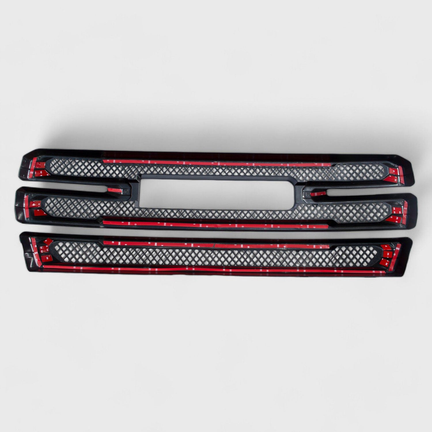 2019-2021 GMC Sierra 1500 Grille Overlay Gloss Black 2Pcs ABS Plastic