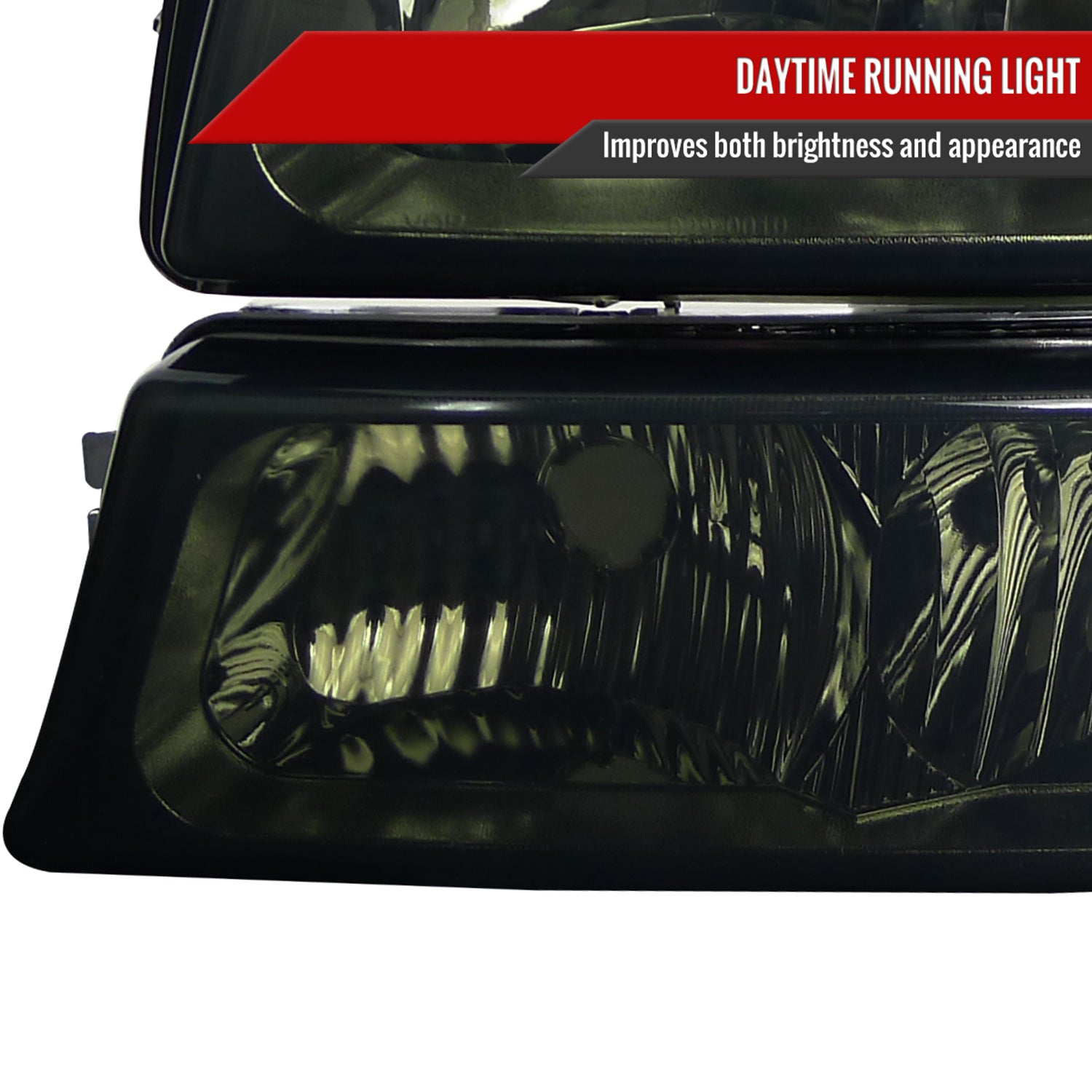 2002-2006 Chevy Avalanche/ 03-2007 Silverado Headlights Bumper Lights Smoke