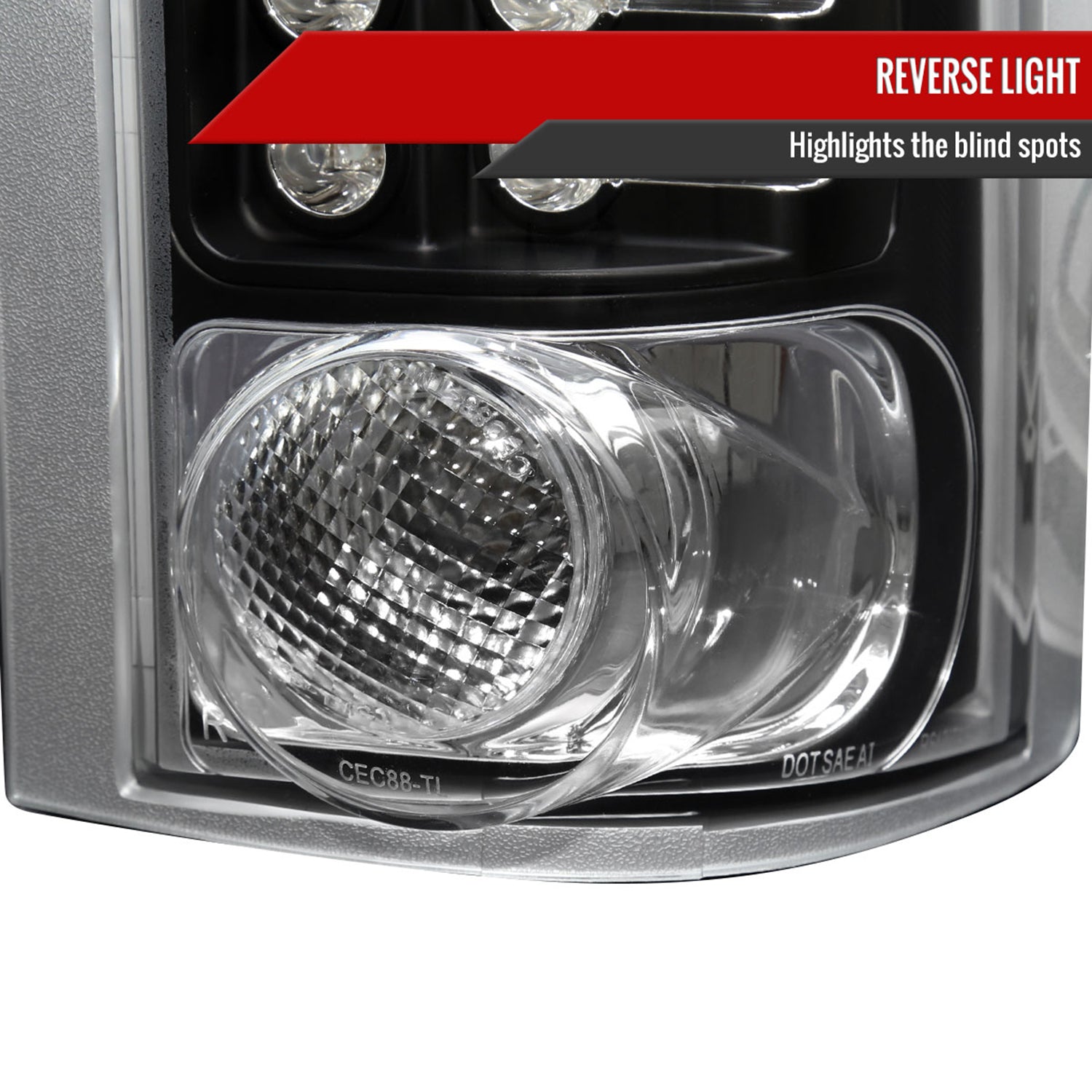 1988-2000 Chevy Silverado/Tahoe/Suburban/Sierra/Yukon LED Tail Lights Black