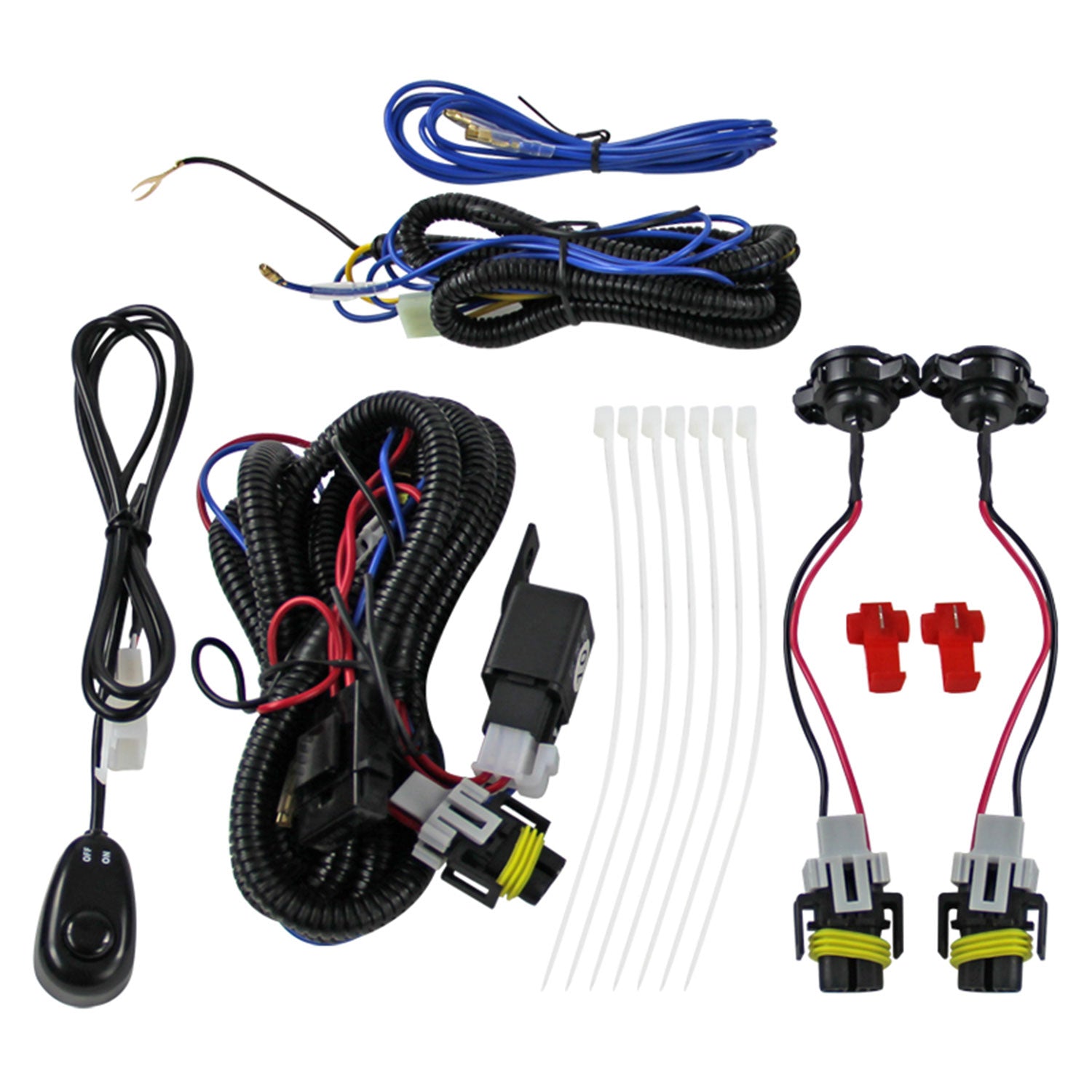 2007-2014 GMC Sierra 1500 2500HD/3500HD H8 Fog Lights Kit Chrome/Clear Lens