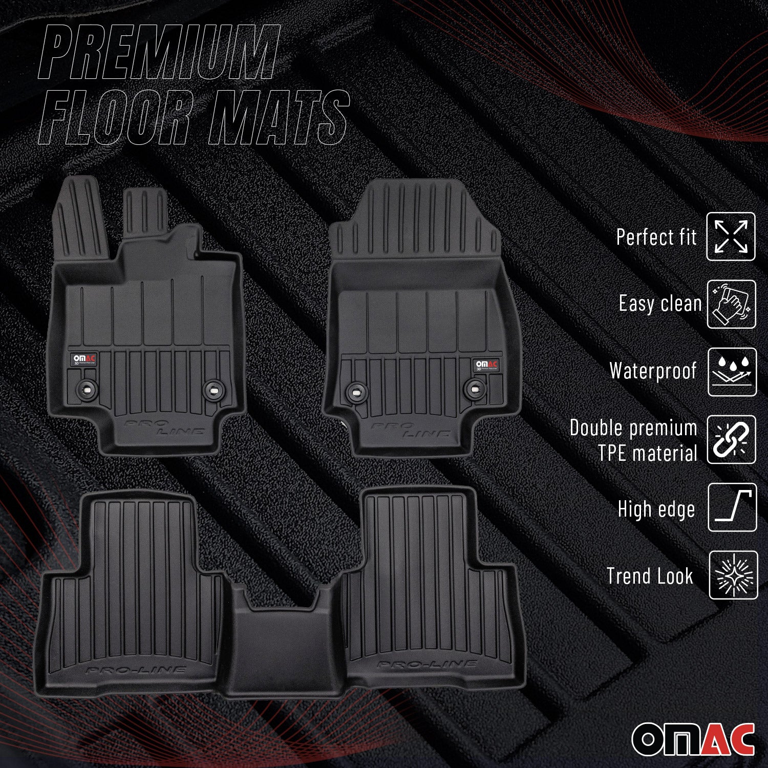2022-2026 Lexus NX 200 NX 350 Premium Floor Mats Liners Full Set All Weather Heavy Duty