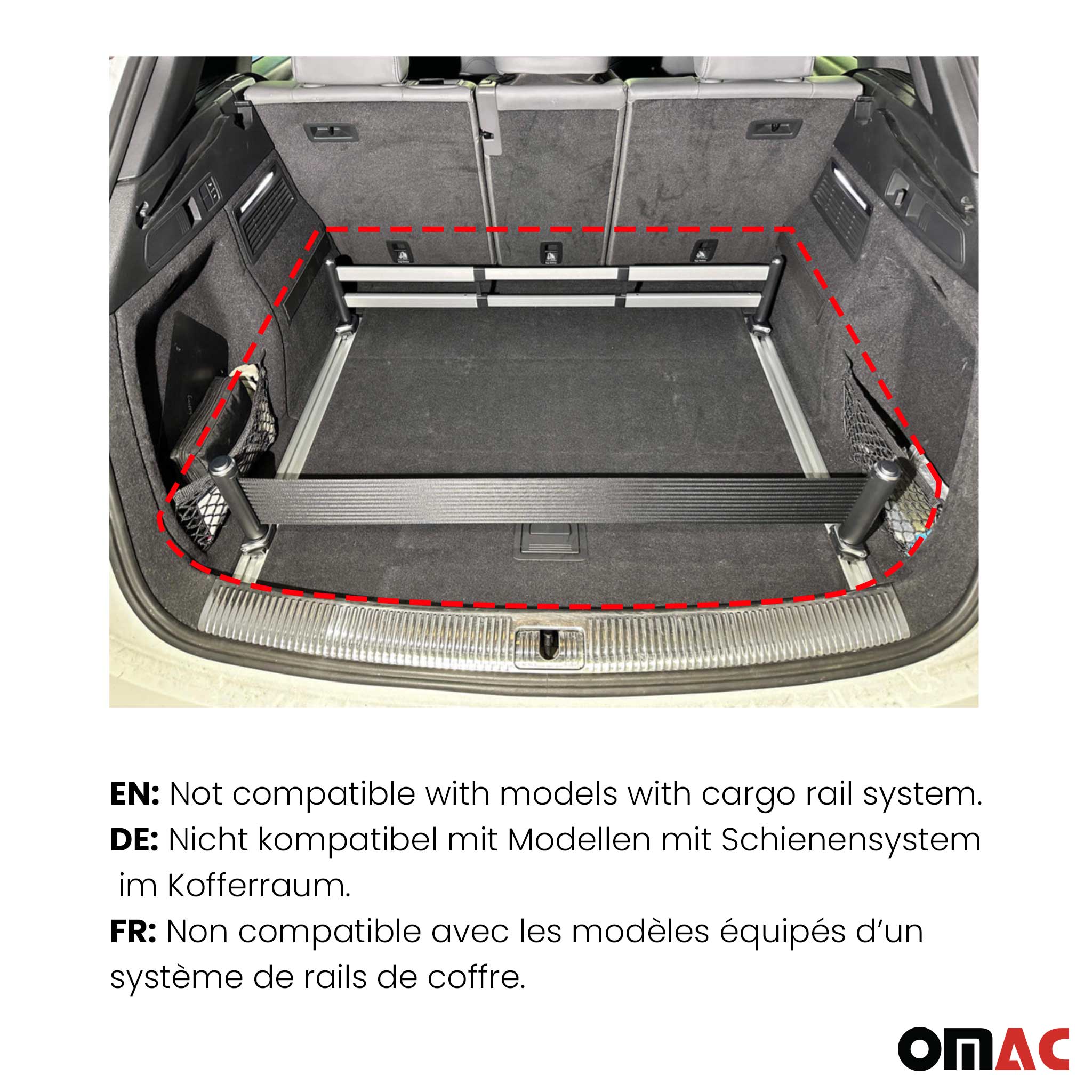 2017-2026 Audi Q7 Premium Cargo Liner Trunk Mat All Weather Heavy Duty Black