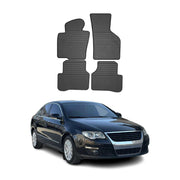 2006-2010 VW Passat B6 Floor Mats Liners Full Set All Weather Rubber Black