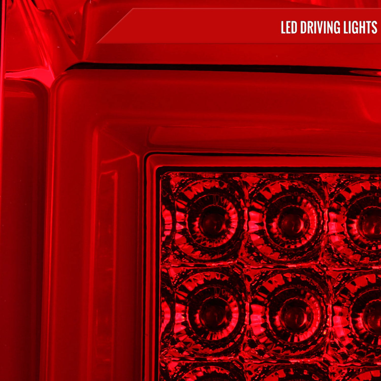 2014-2018 Chevy Silverado 1500 2500HD/Sierra 3500HD LED Tail Lights Chrome/Red