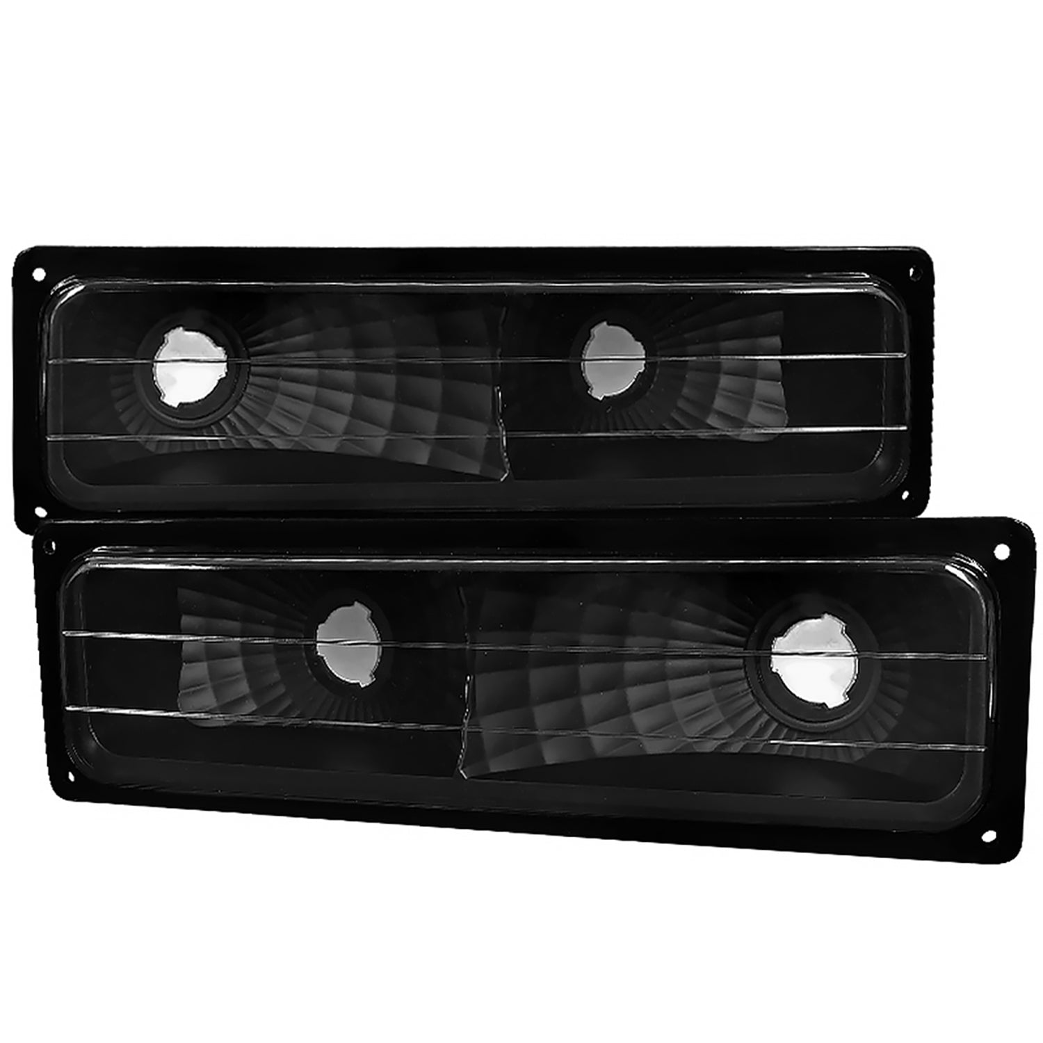 1988-1999 Chevy C10/Suburban/Silverado/Sierra/Yukon Bumper Lights Matt Black