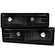 1988-1999 Chevy C10/Suburban/Silverado/Sierra/Yukon Bumper Lights Matt Black