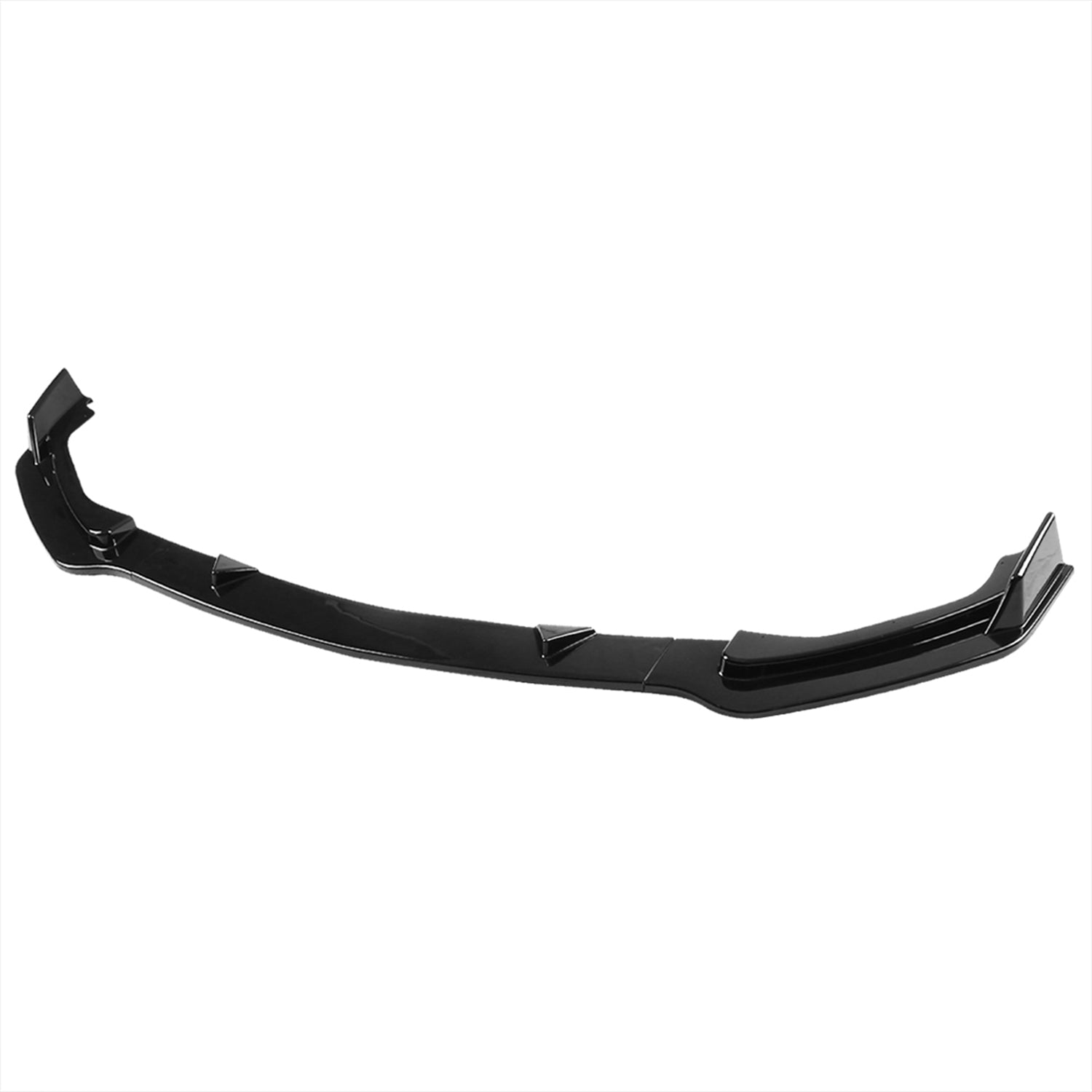 2014-2017 Infiniti Q50 Glossy Black Polypropylene 3Pcs Bumper Lip Spoiler