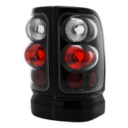 1994-2002 Dodge RAM Tail Lights Matte Black Housing/Clear Lens