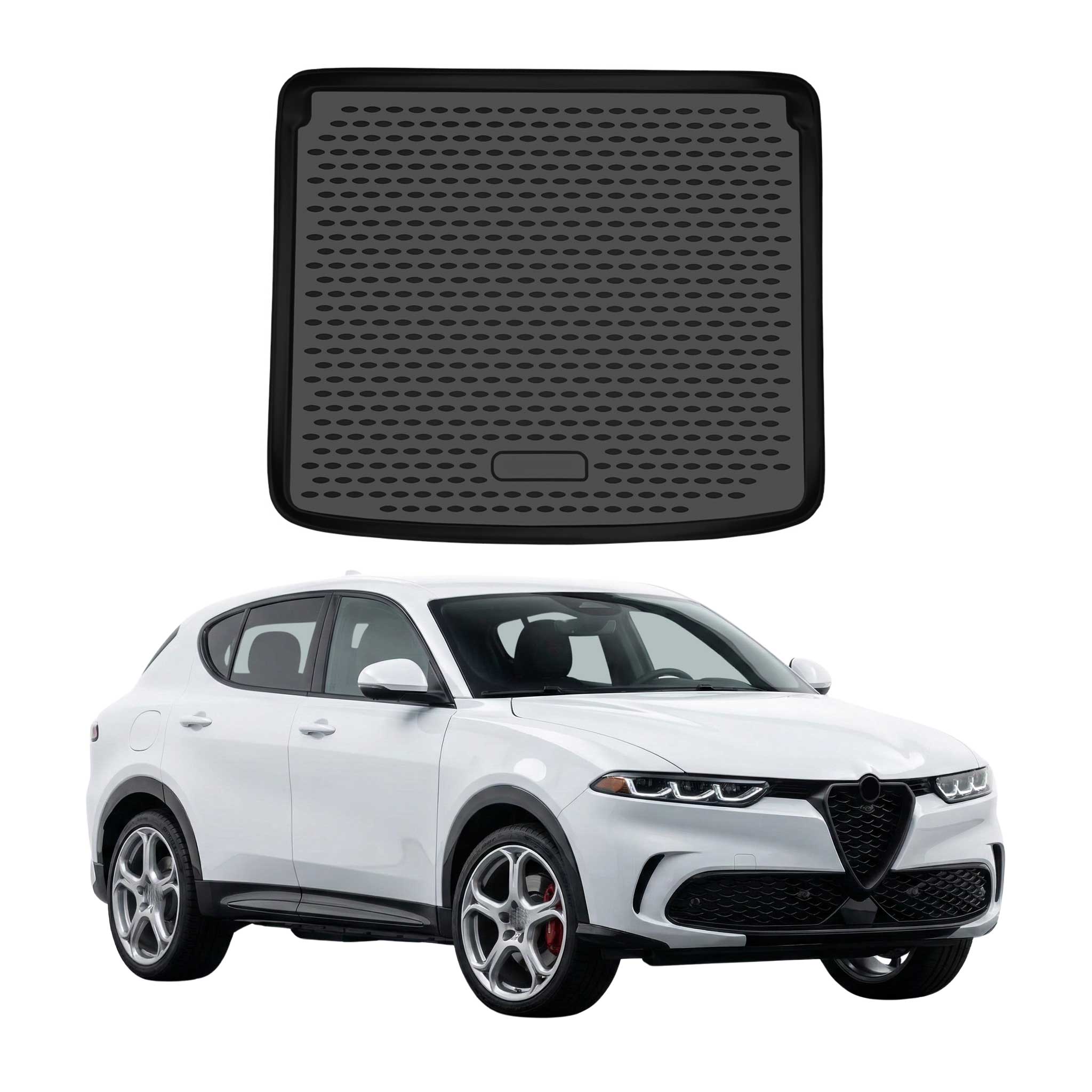 OMAC Cargo Mats Liner for Alfa Romeo Tonale 2023-2026 Upper Trunk Mat TPE Black