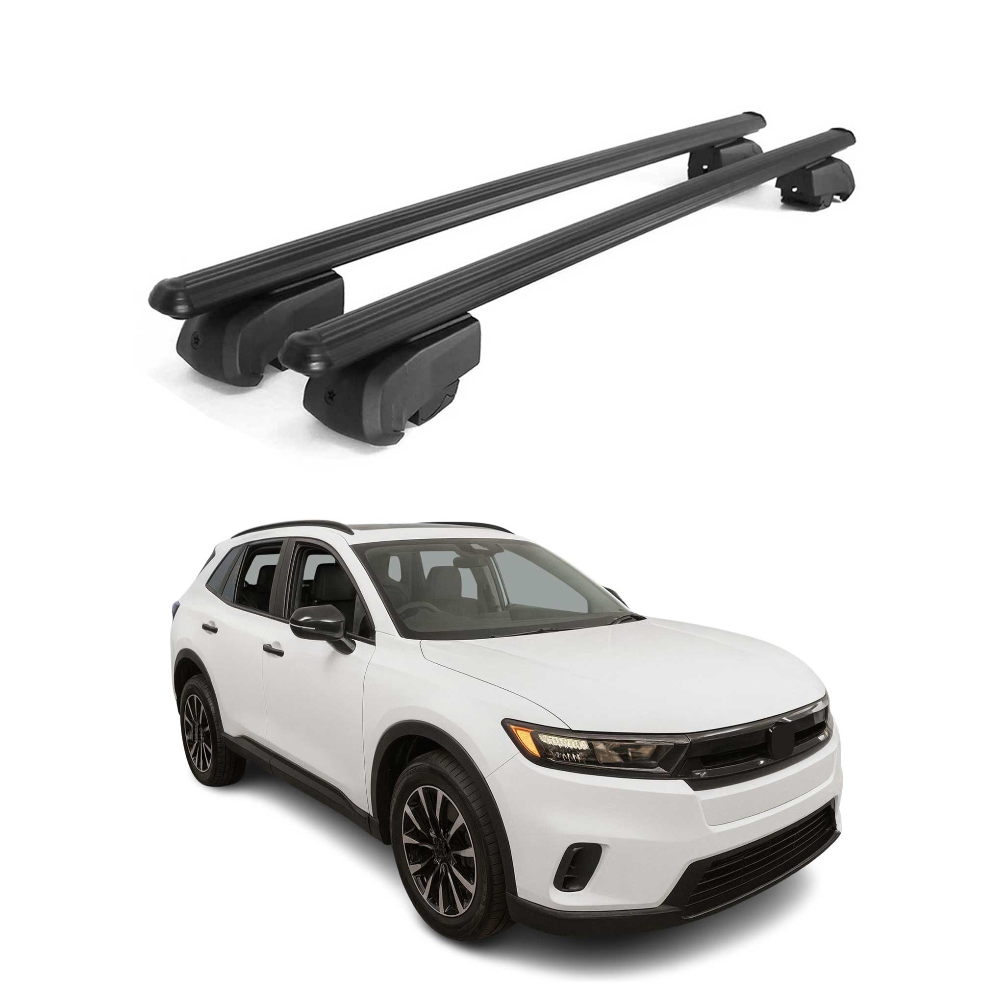 2024-2025 Honda Prologue Roof Rack Cross Bars Luggage Carrier Alu Black 2x