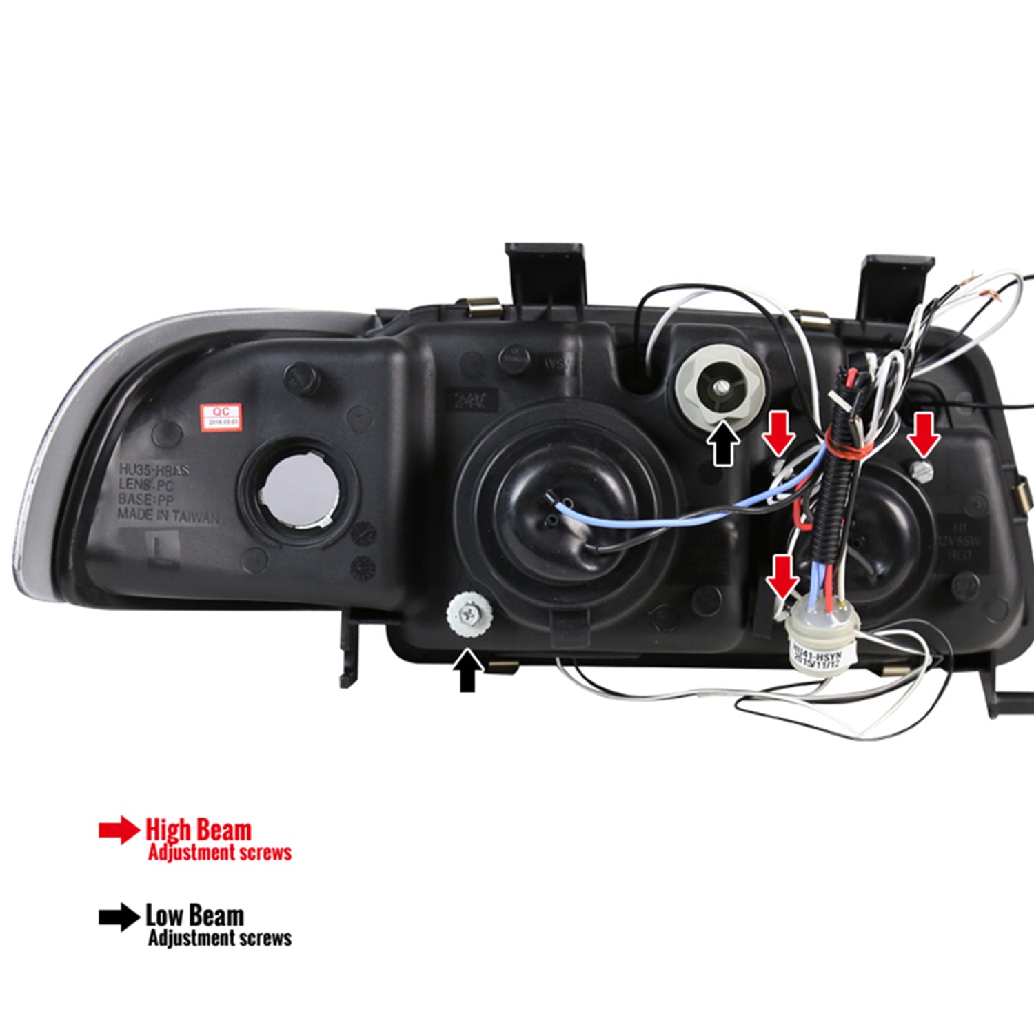 1996-1999 Audi A4 Dual Halo Projector Headlights Chrome Housing/Clear Lens