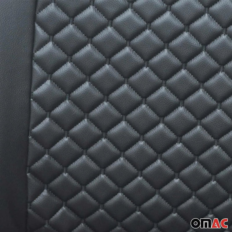 2016-2024 Mercedes Metris Leather Front Car Seat Covers Protector Black