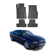 2004-2014 Ford Mustang Floor Mats Liners Full Set All Weather Rubber Black