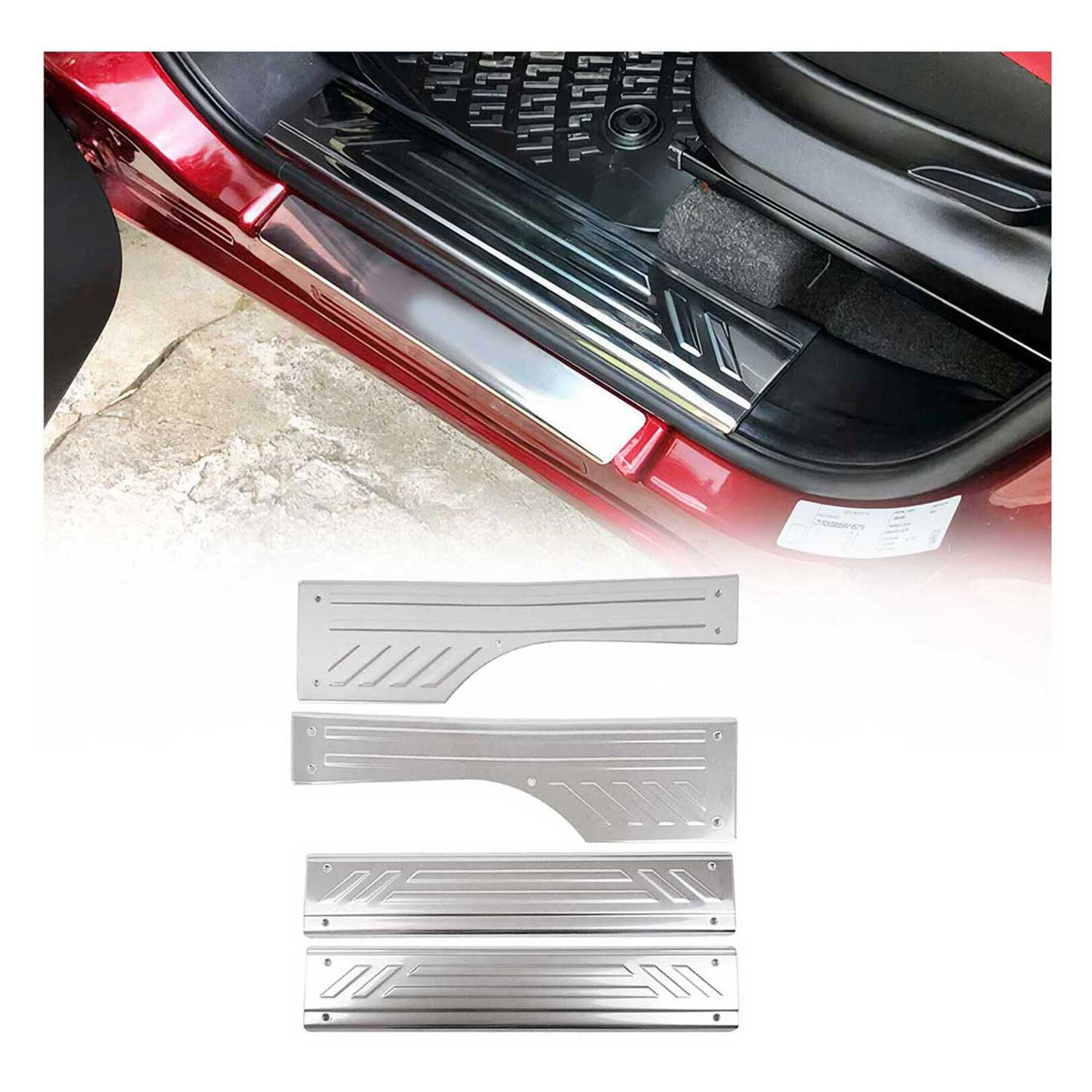 2015-2022 RAM ProMaster City Door Sill Scuff Plate Scratch Protector 2015-22 Stainless Steel 4x