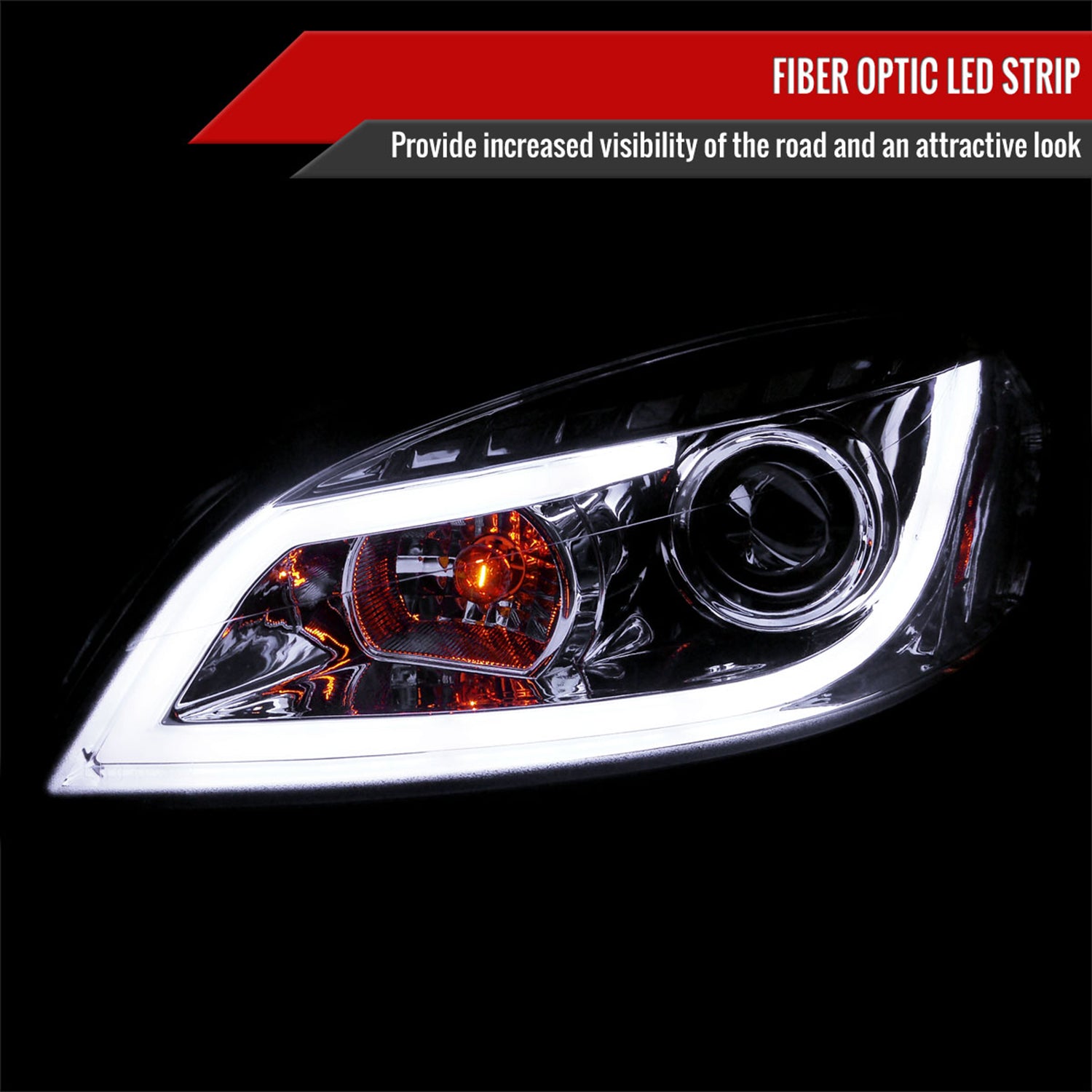2006-2013 Chevy Impala /Impala Limited /Monte Carlo LED Bar Headlights Chrome