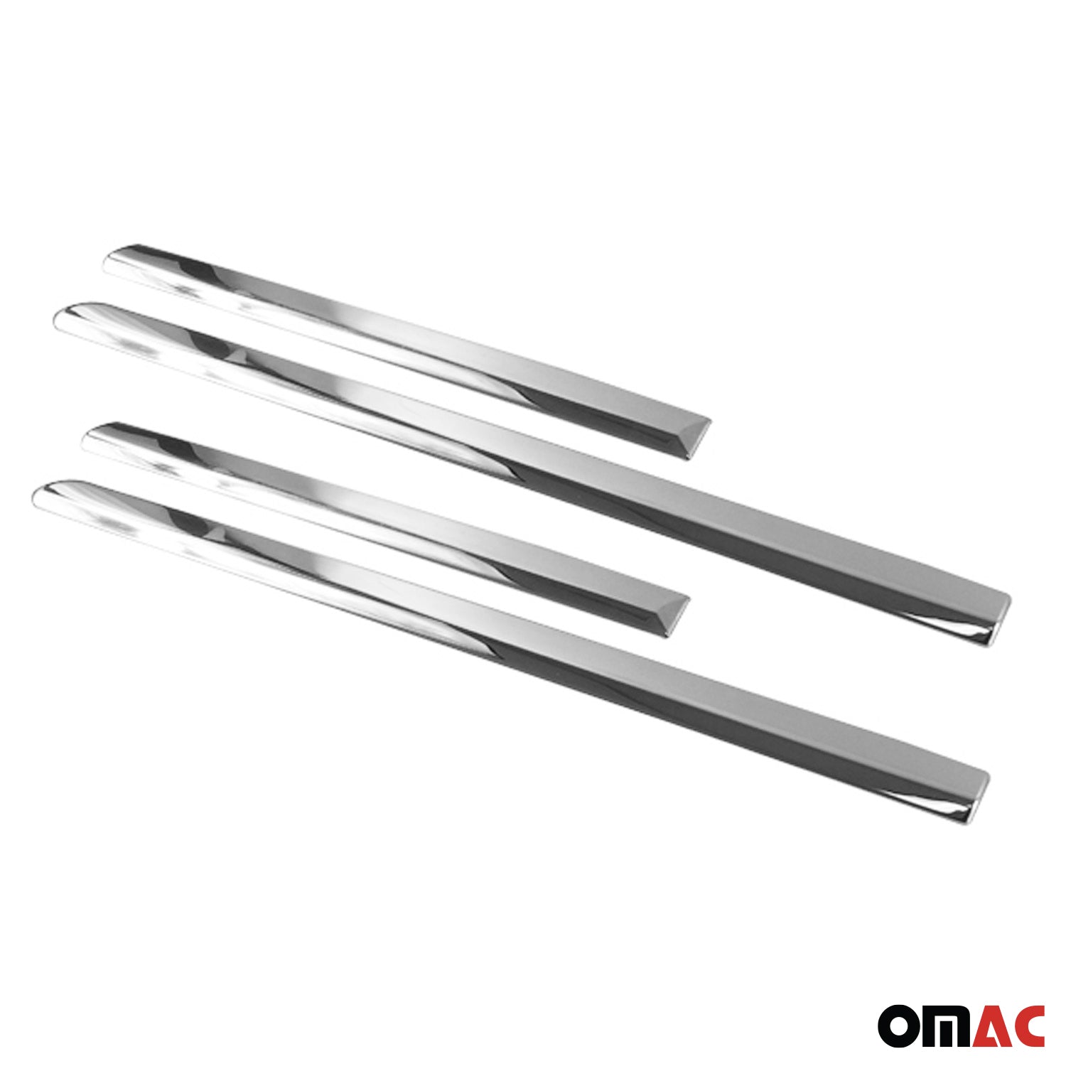 2011-2015 Kia Sorento Side Door Molding Trim Skirt Garnish Stainless Steel Silver 4Pcs