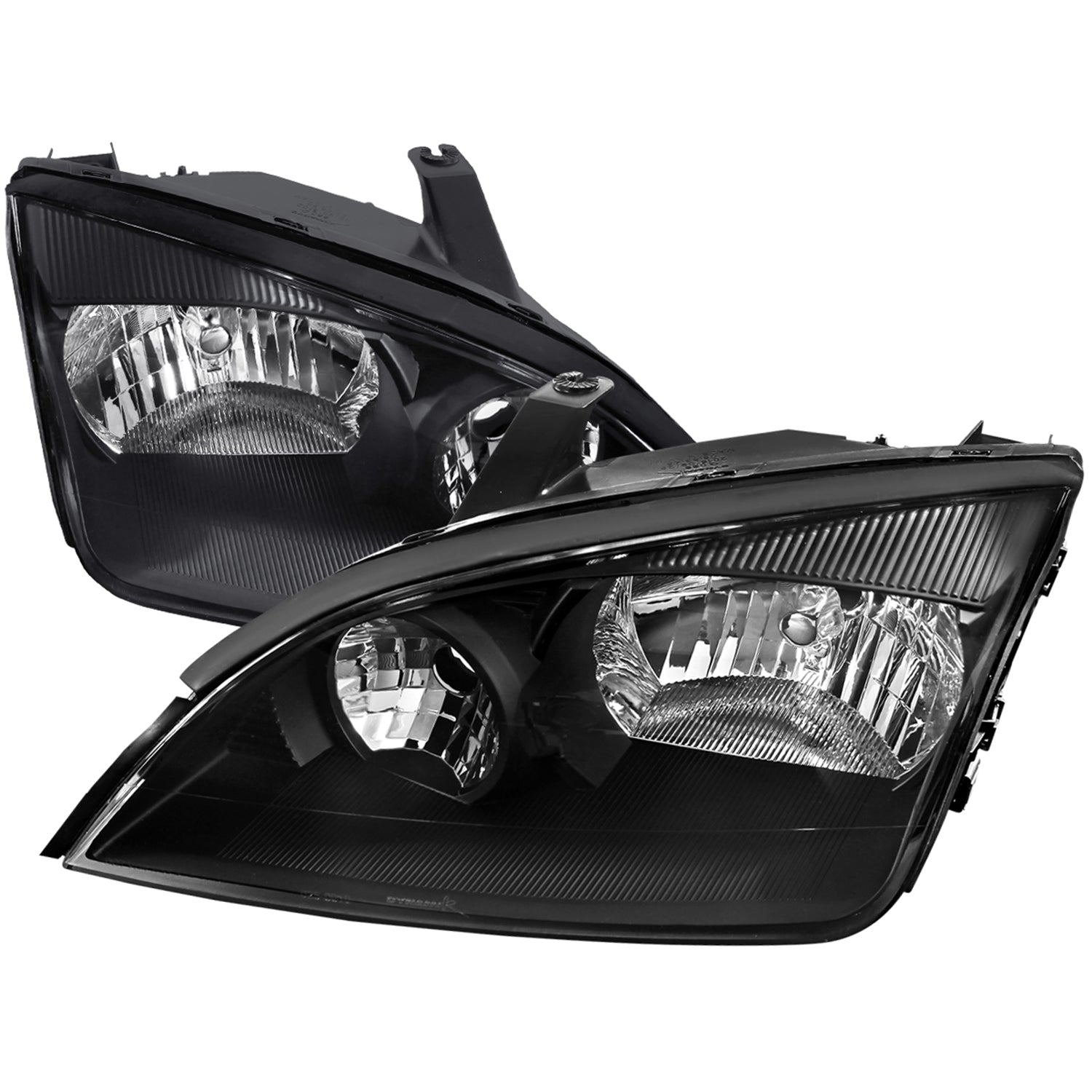 2005-2007 Ford Focus Factory Style Headlights Matte Black Housing/Clear Lens