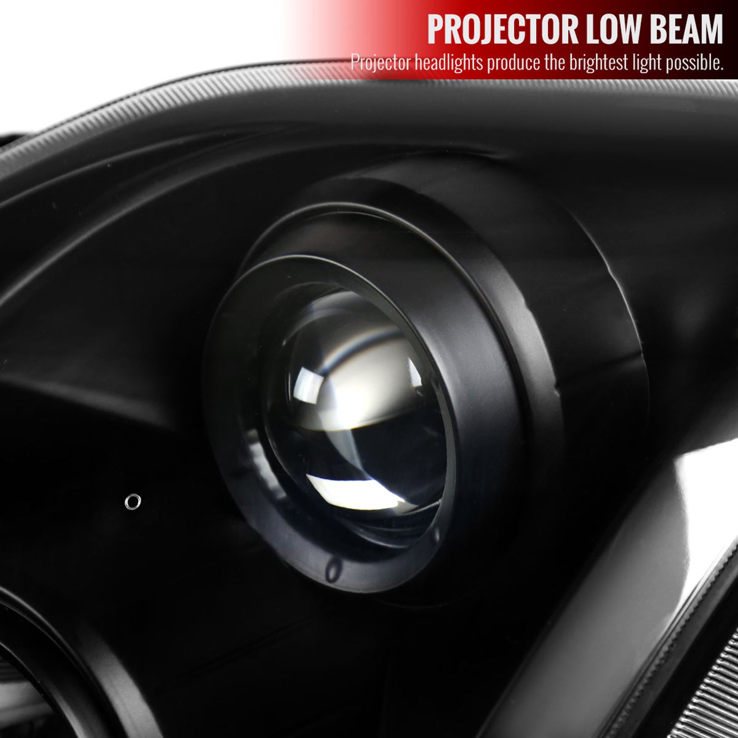 1997-2001 Honda Prelude Projector Headlights SMD LED Light Strip Matt Black