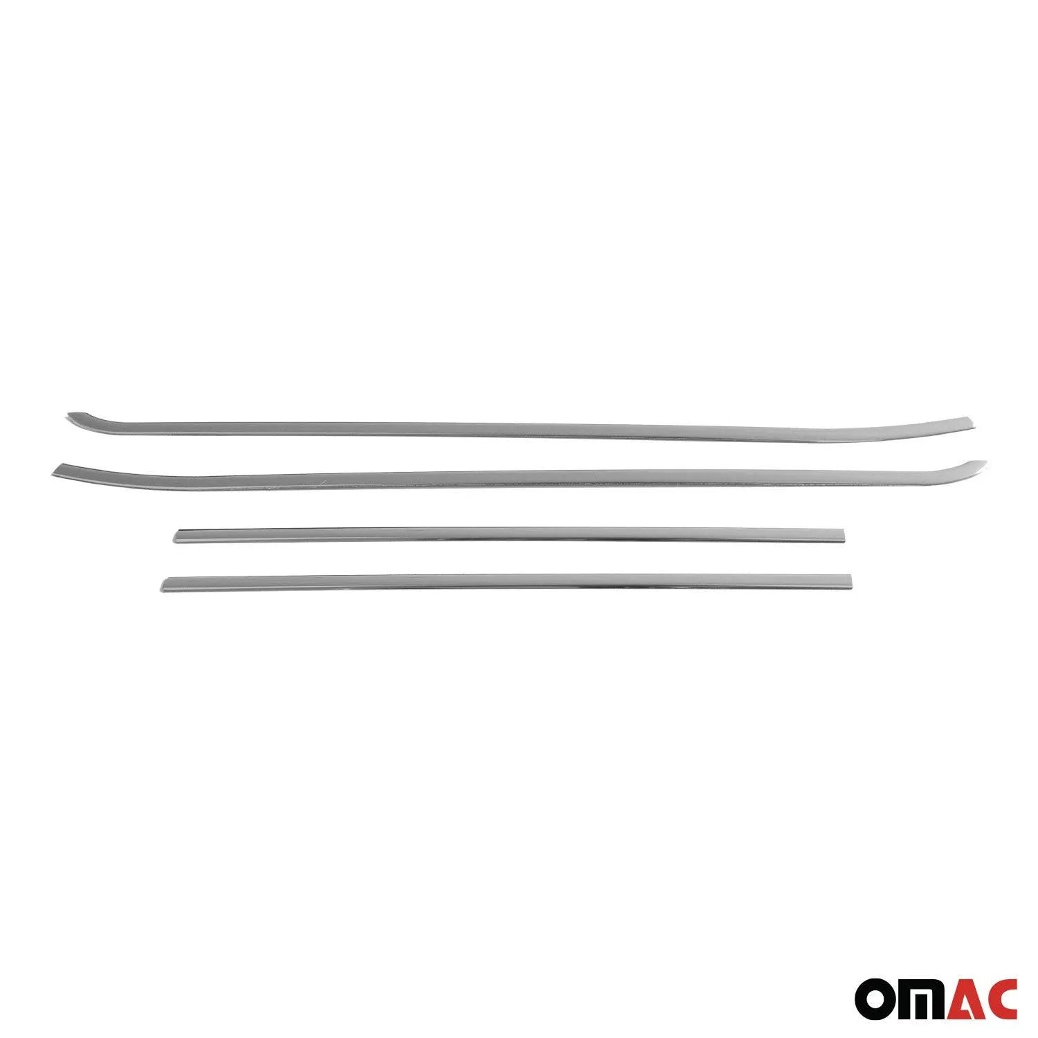 2015-2022 RAM ProMaster City B Pillar Trim Window & Side Door Trim Set Stainless Steel Chrome