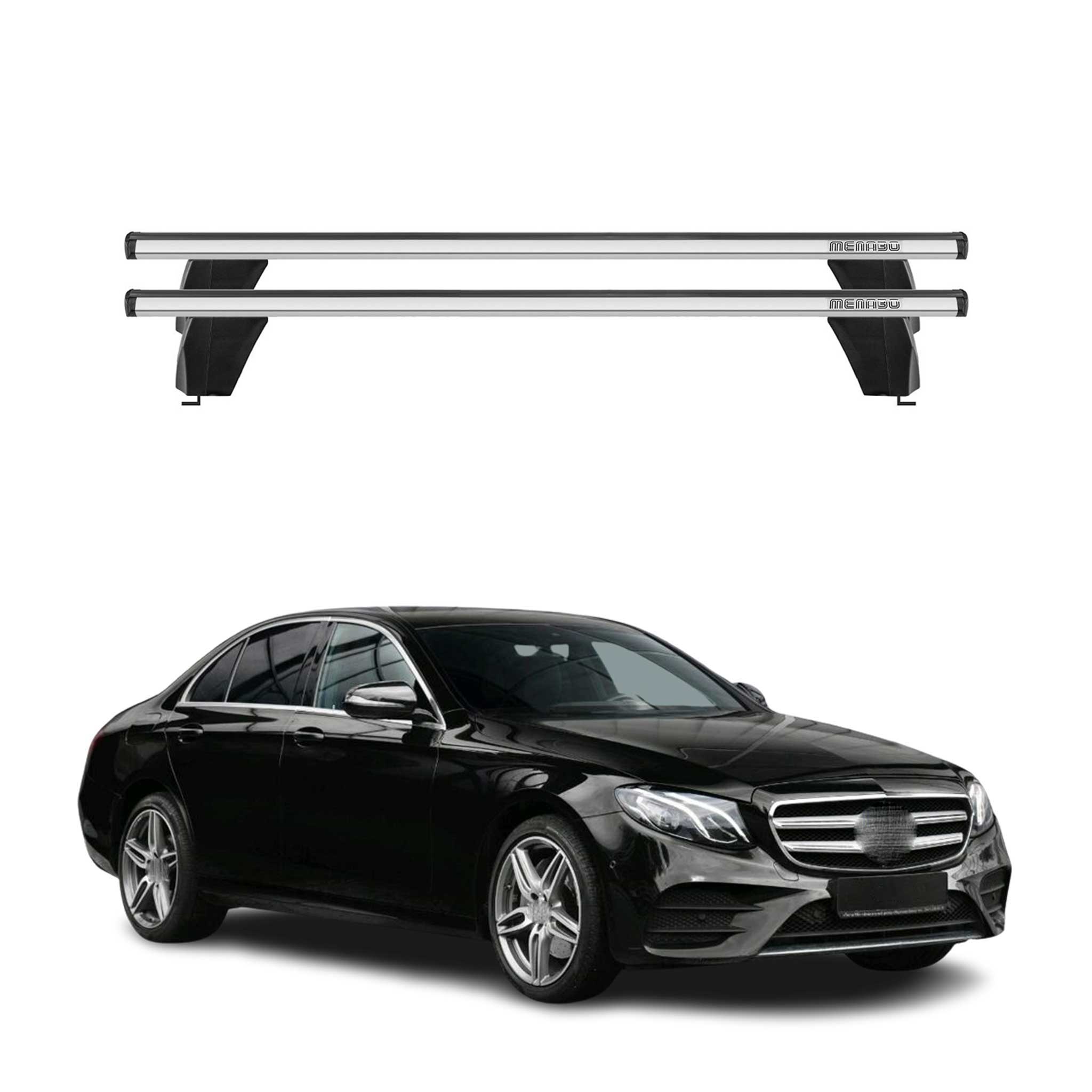 2017-2020 Mercedes E Class W213 Sedan Roof Rack Cross Bars Silver