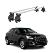 Smooth Roof Racks Cross Bars Luggage Carrier for Audi Q2 2018-2024 Silver 2x