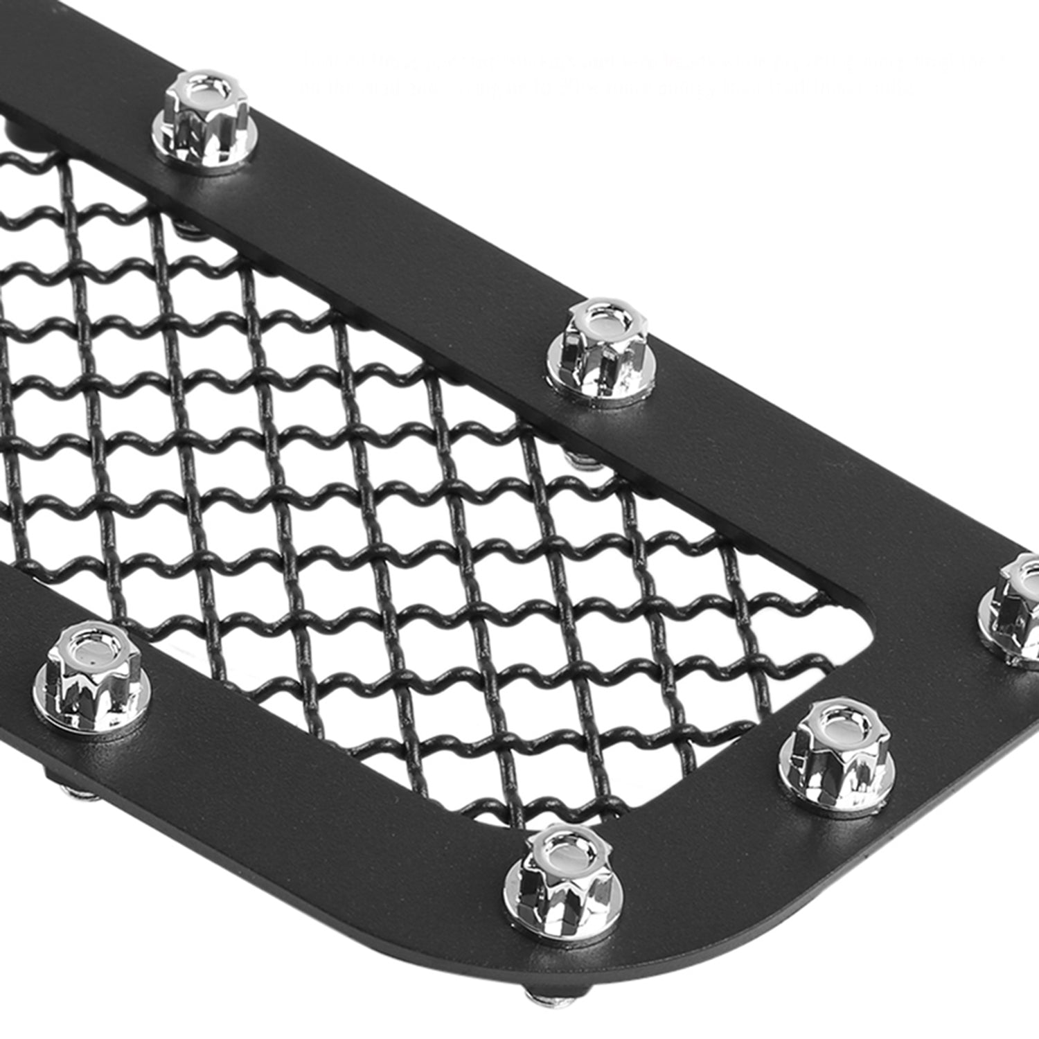 2007-2013 Chevy Silverado 1500/1500HD Rivet Black Steel 3PC Mesh Grille insert