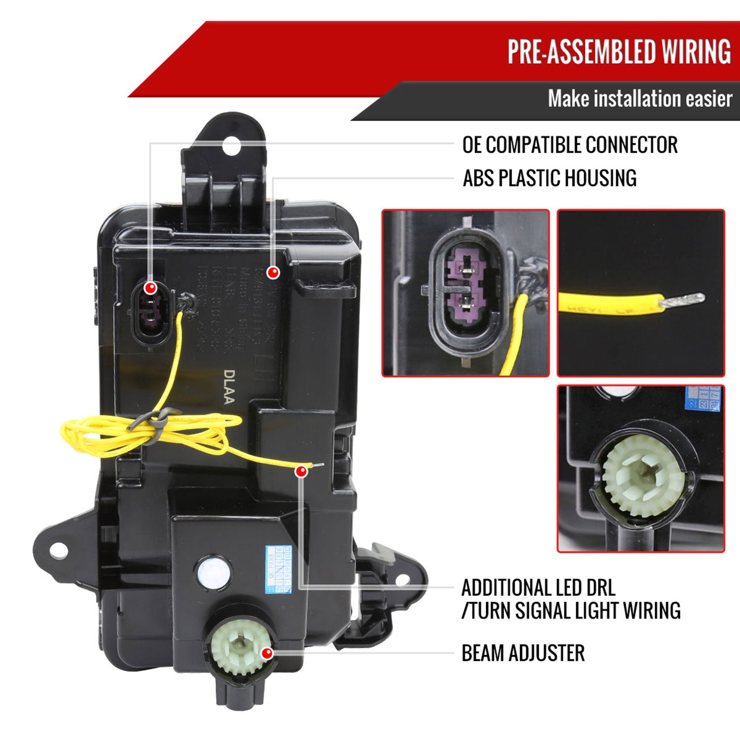 2019-2021 GMC Sierra 1500 Denali/SLT/AT4 Switchback LED Fog Lights Kit Chrome