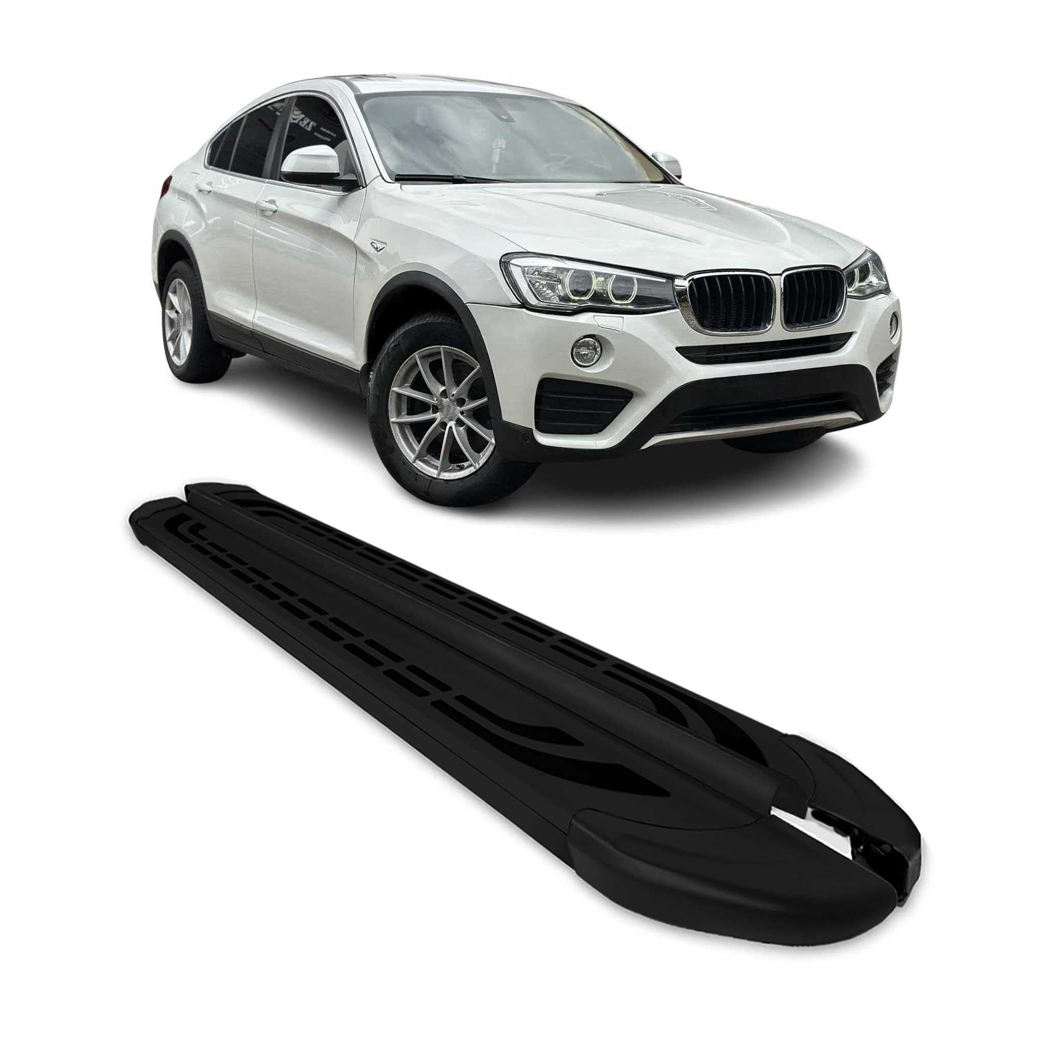 2015-2018 BMW X4 F26 Running Boards Side Steps Black