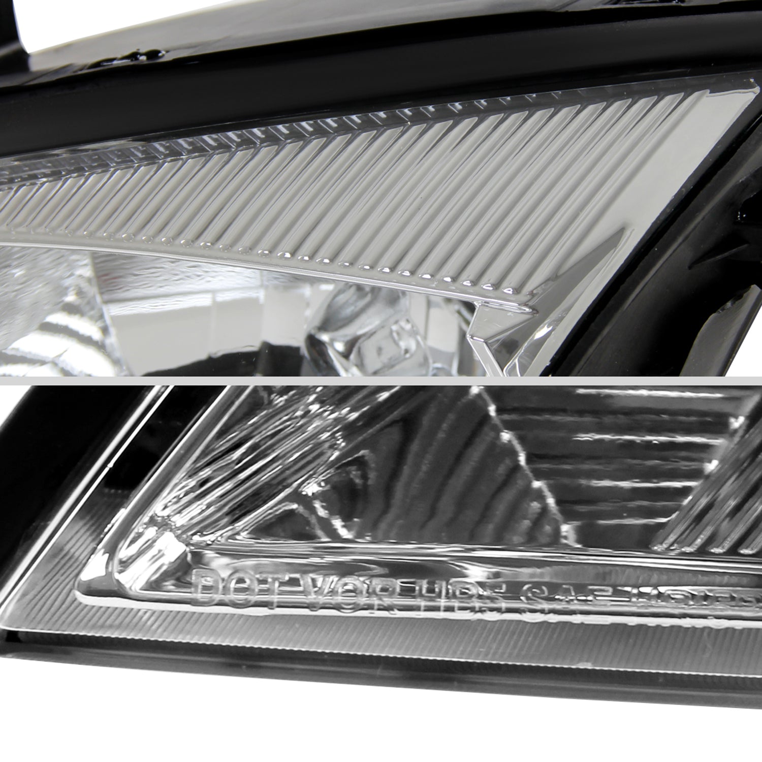 2005-2007 Ford Focus Factory Style Headlights Chrome Housing/Clear Lens