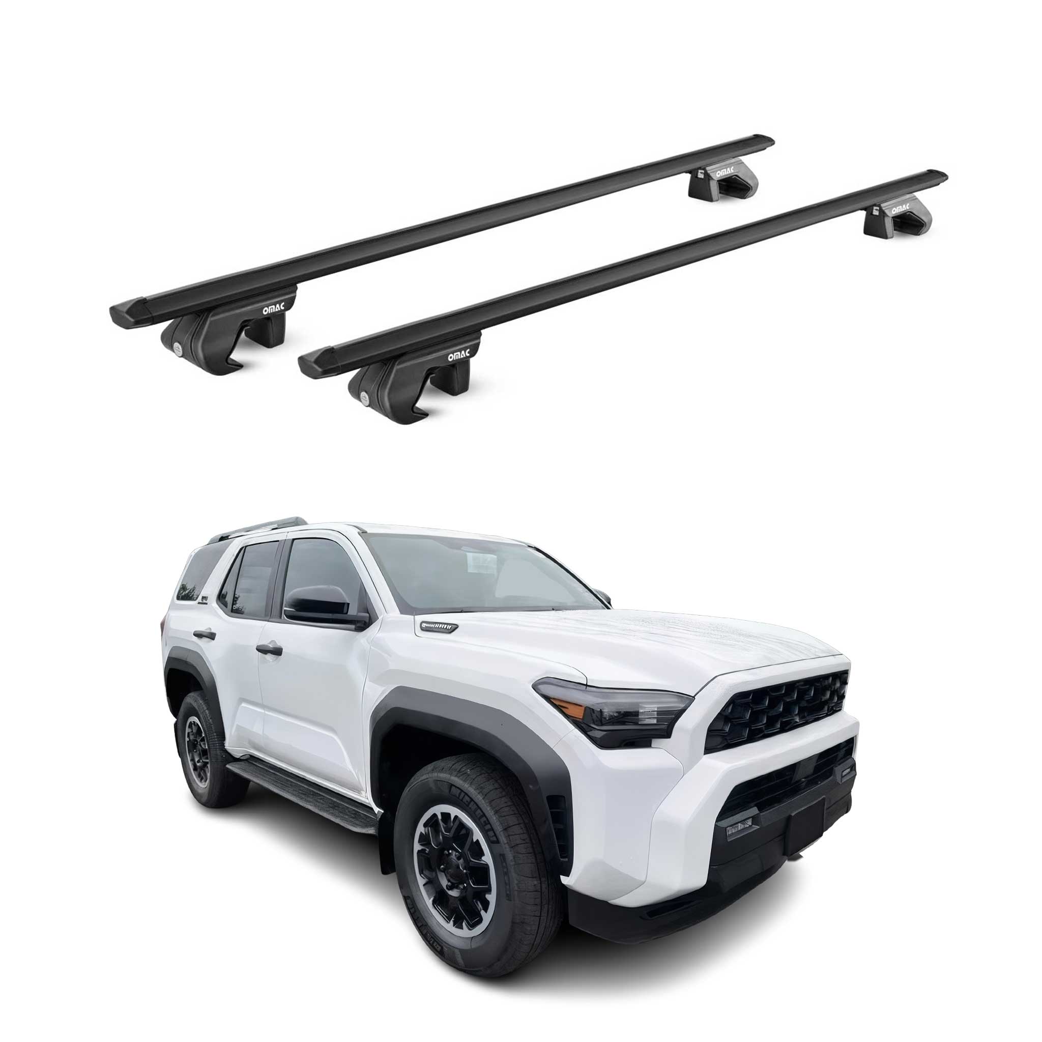2025 Toyota 4Runner Roof Rack Cross Bars Luggage Carrier Alu Black 2x