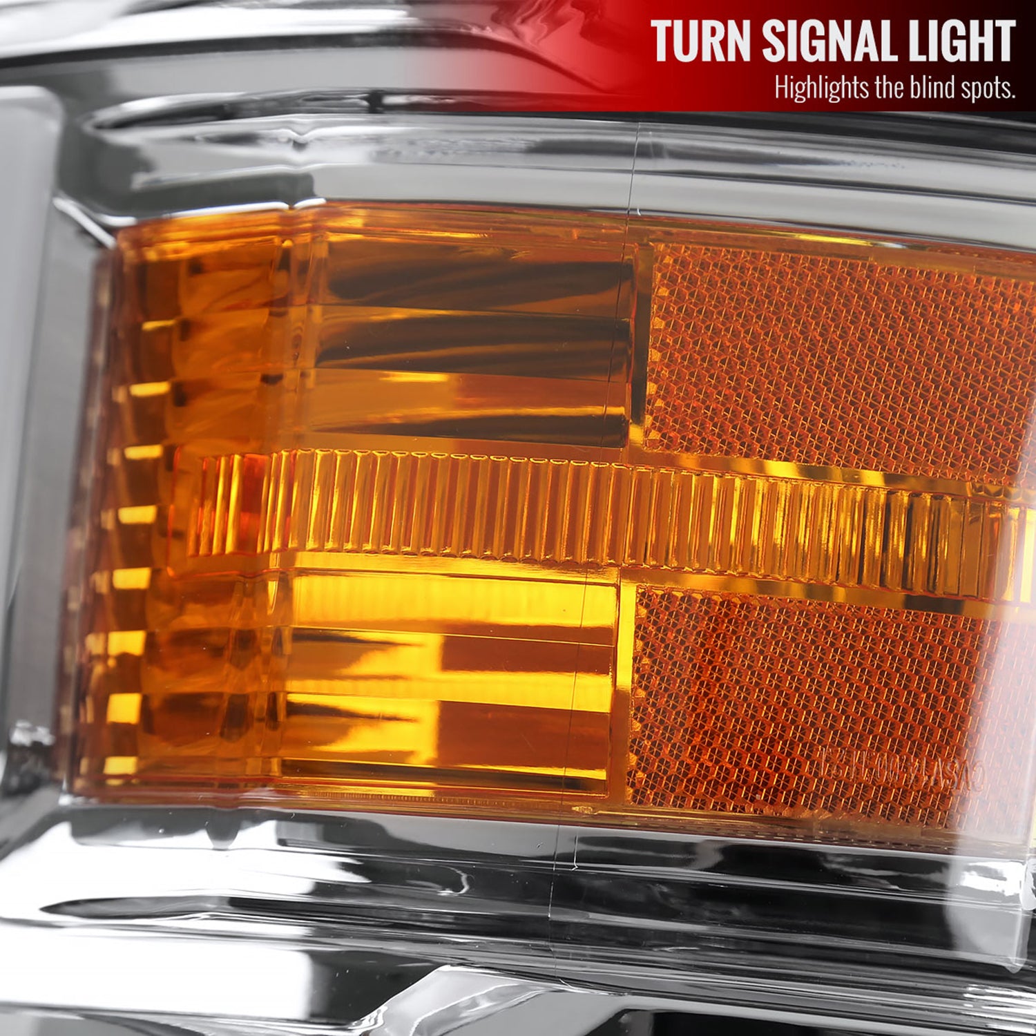 2014-2015 Chevy Silverado 1500 LED Bar Factory Style Headlights Chrome/Clear