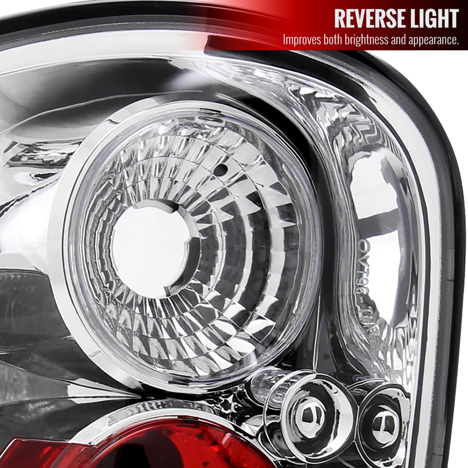 1997-2004 Ford F-150 Flareside Tail Lights Chrome Housing/Clear Lens