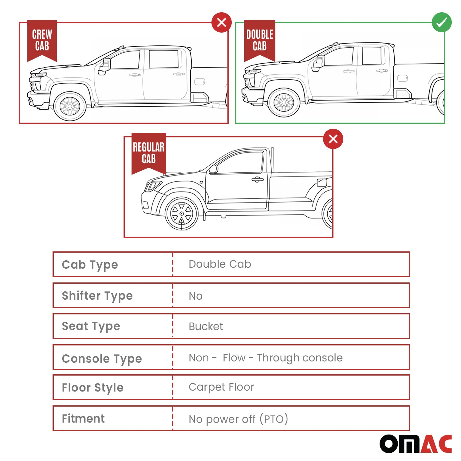 2014-2019 GMC Sierra Denali 1500/2500HD/3500HD 3gen. Double Cab Floor Mats Liners Full Set All Weather