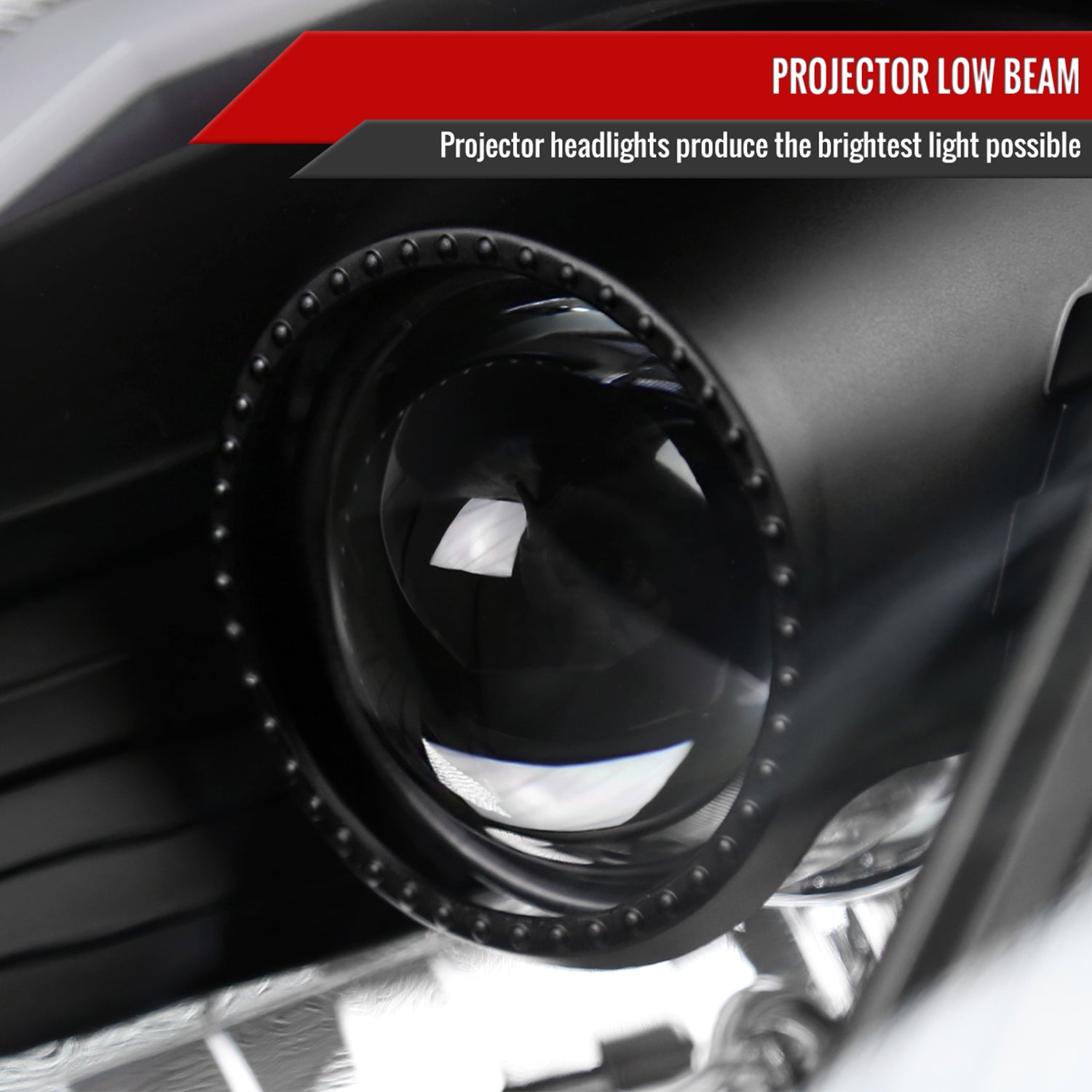 2003-2005 Nissan 350Z Turn Signal Animated LED Bar Projector Headlights Black