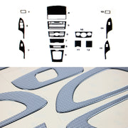 2009-2013 Toyota Corolla Sedan Carbon Look Dashboard Console Trim Kit 15 Pcs