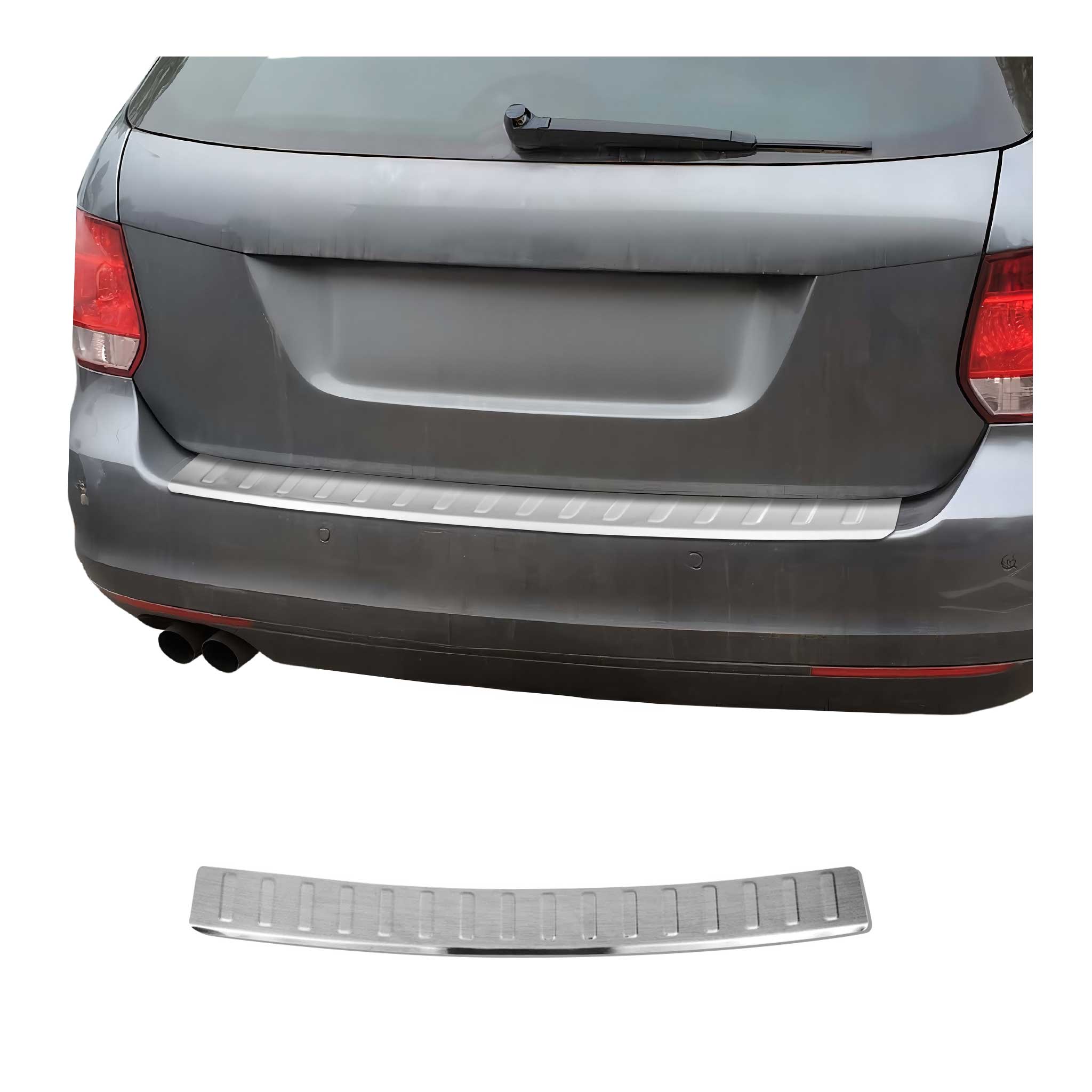 2015-2019 Volkswagen Golf SportWagen Rear Bumper Sill Cover Guard Stainless Steel